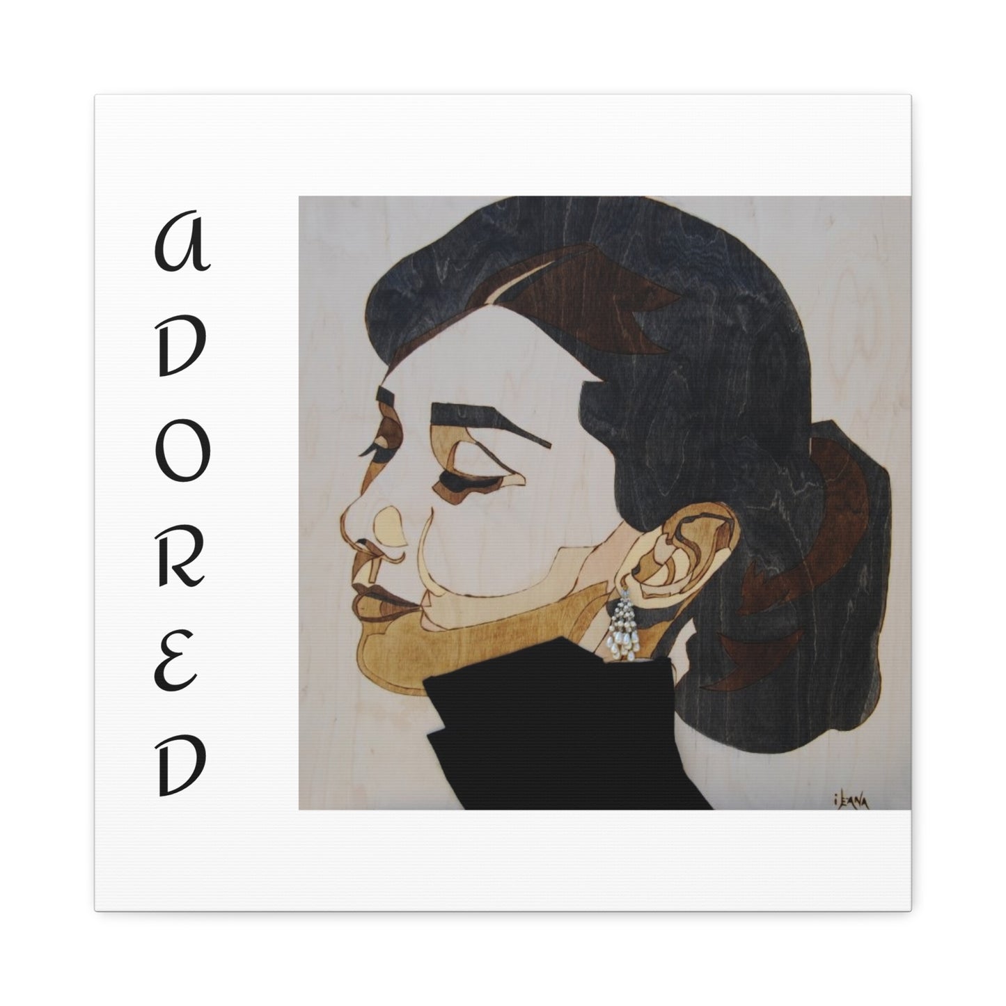 "Adored"Canvas Art – Stylish Portrait of a Woman