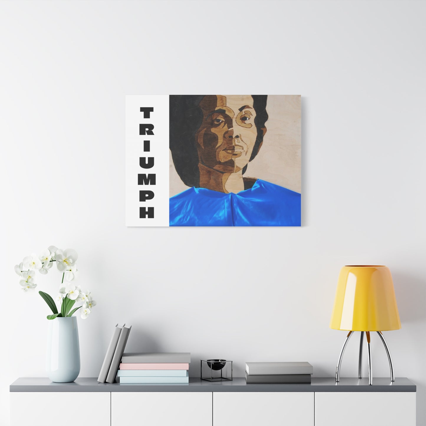 Artistic Canvas Wall Art - Stretched Matte Print of Iconic Portrait