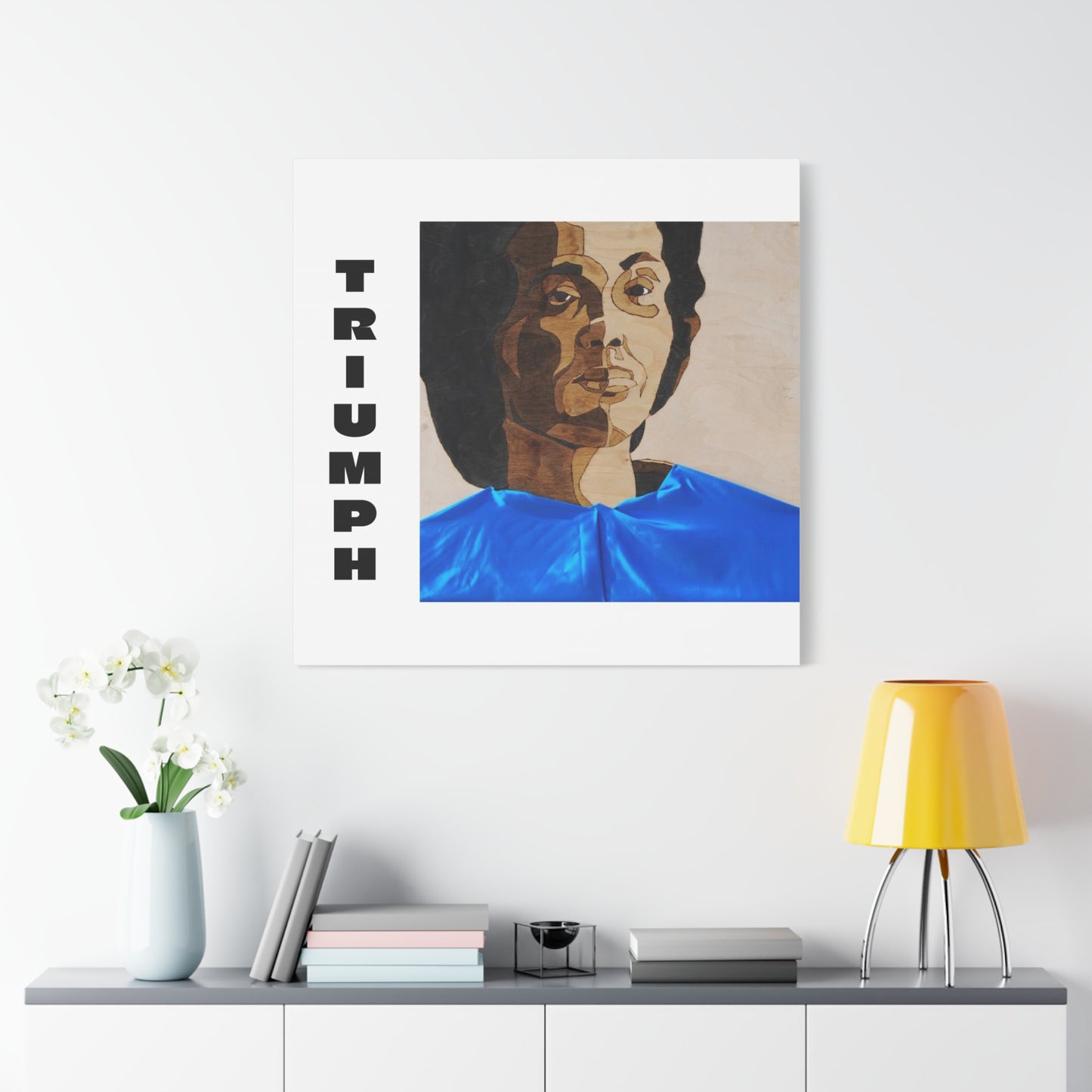 Artistic Canvas Wall Art - Stretched Matte Print of Iconic Portrait