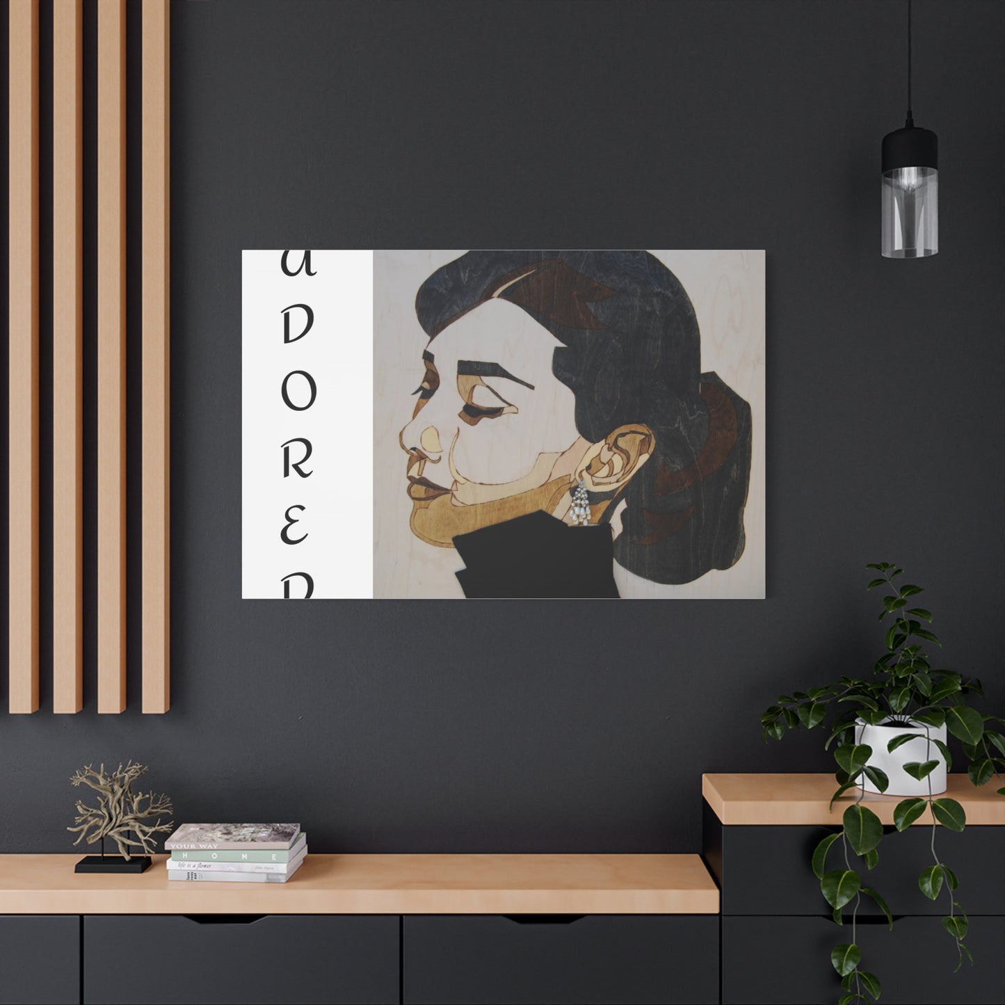 "Adored"Canvas Art – Stylish Portrait of a Woman