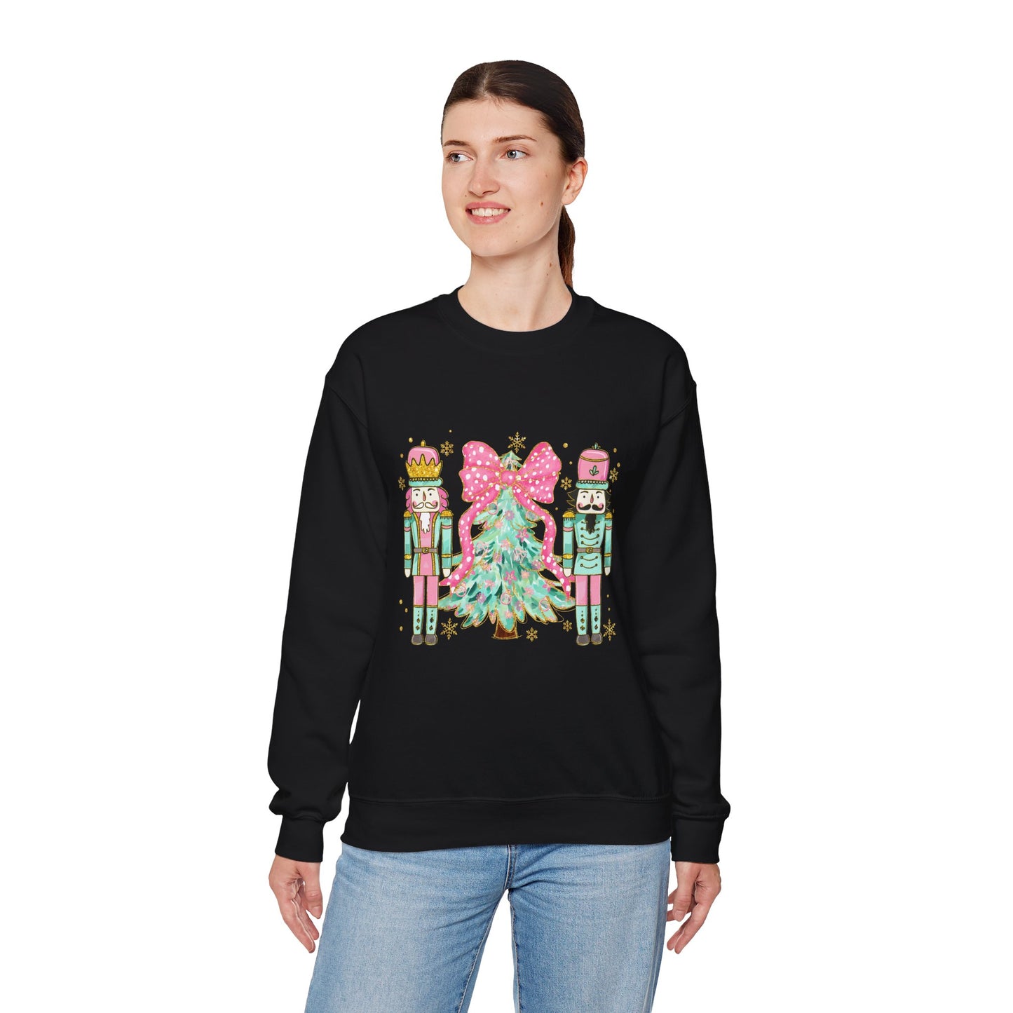 Christmas Nutcracker Crewneck Sweatshirt - Unisex Heavy Blend™ - Ileana Marie Designs