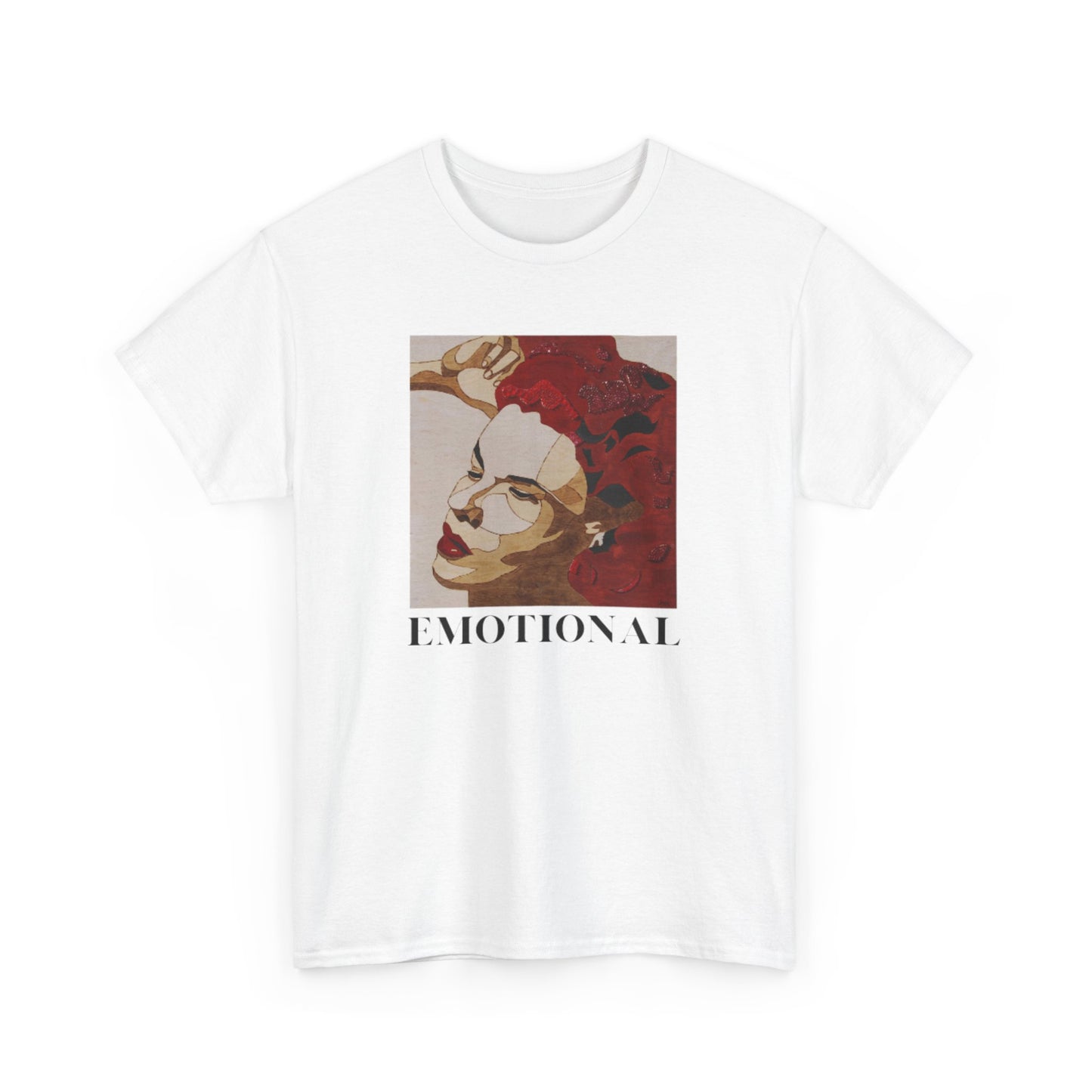Emotional Art Unisex Heavy Cotton Tee | Aesthetic Shirt, Soft Graphic Tee, Casual Wear, Gift for Art Lovers, Unique Expression