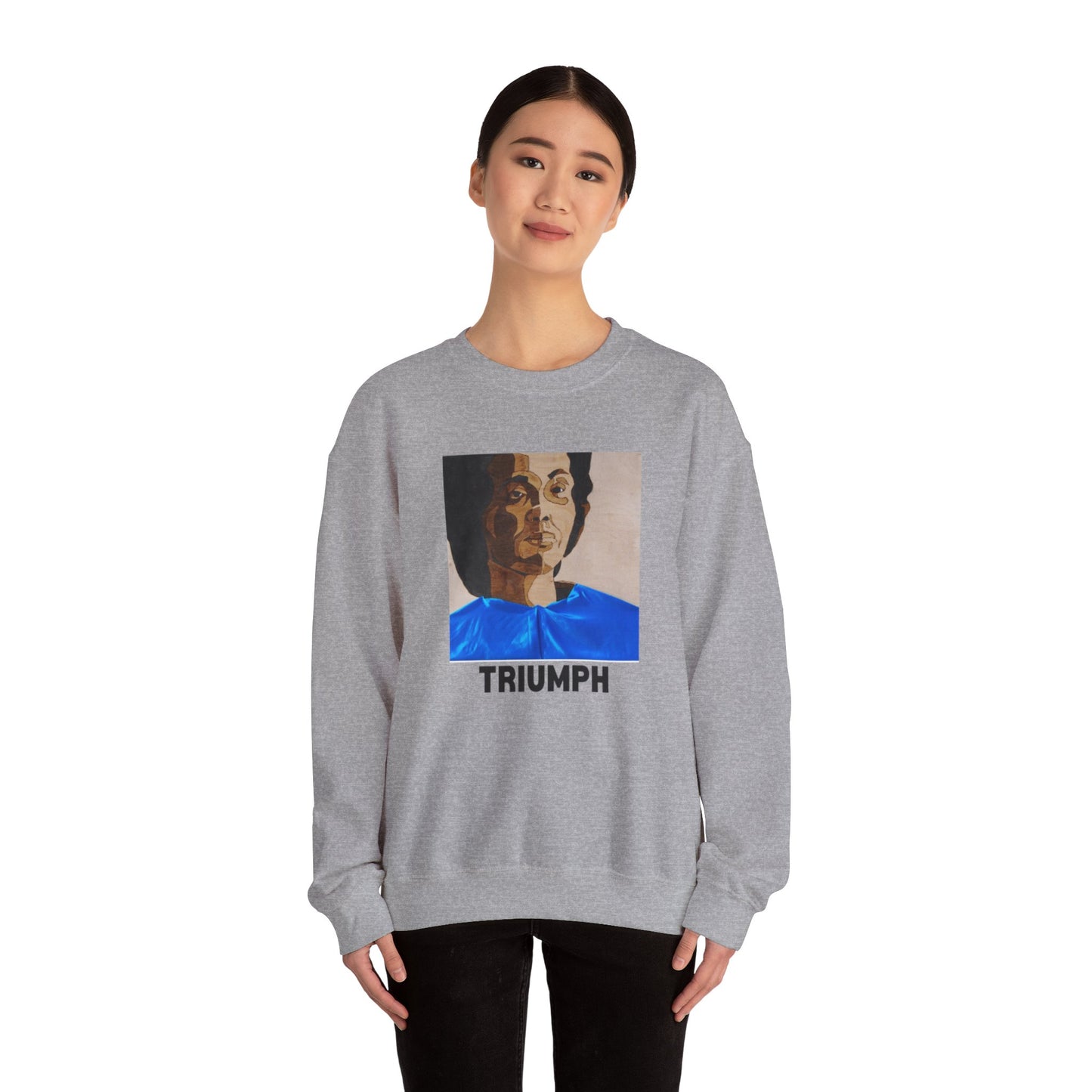 Triumph Crewneck Sweatshirt - Empowerment, Unisex Apparel, Motivational Gift, Cozy Fashion, Everyday Comfort