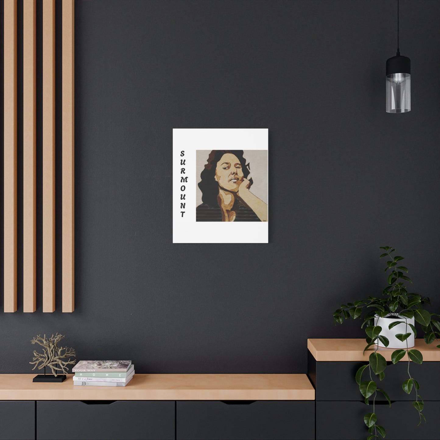 "Surmount", Dorothy Danbridge inspired  Contemporary Art Canvas Print - Modern Serene Portrait Decoration