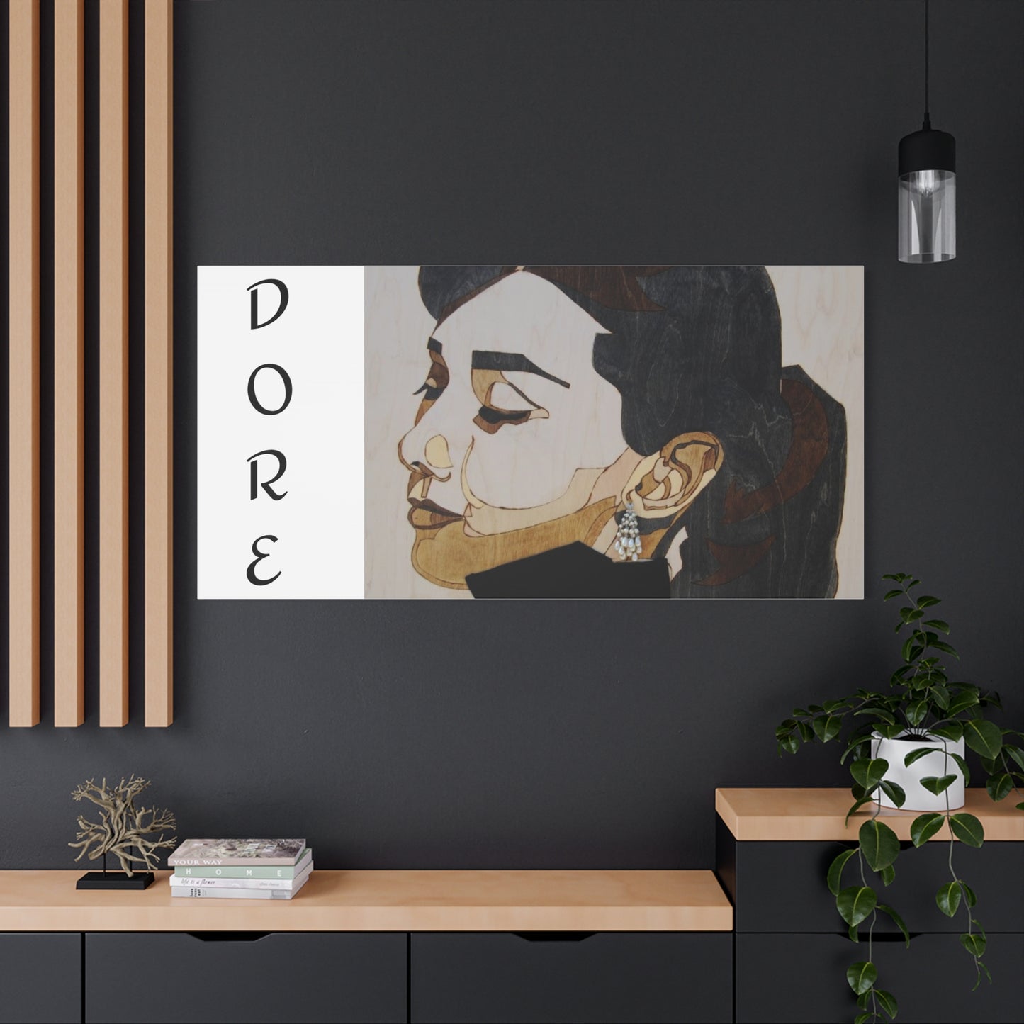 "Adored"Canvas Art – Stylish Portrait of a Woman
