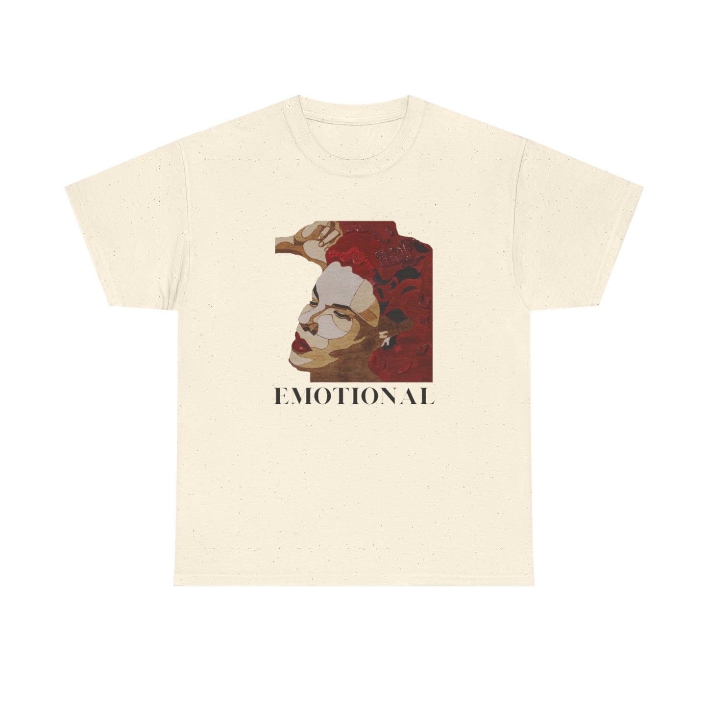 Emotional Art Unisex Heavy Cotton Tee, Graphic Tee, Expressive Shirt, Gift for Artists, Casual Wear, Statement Fashion