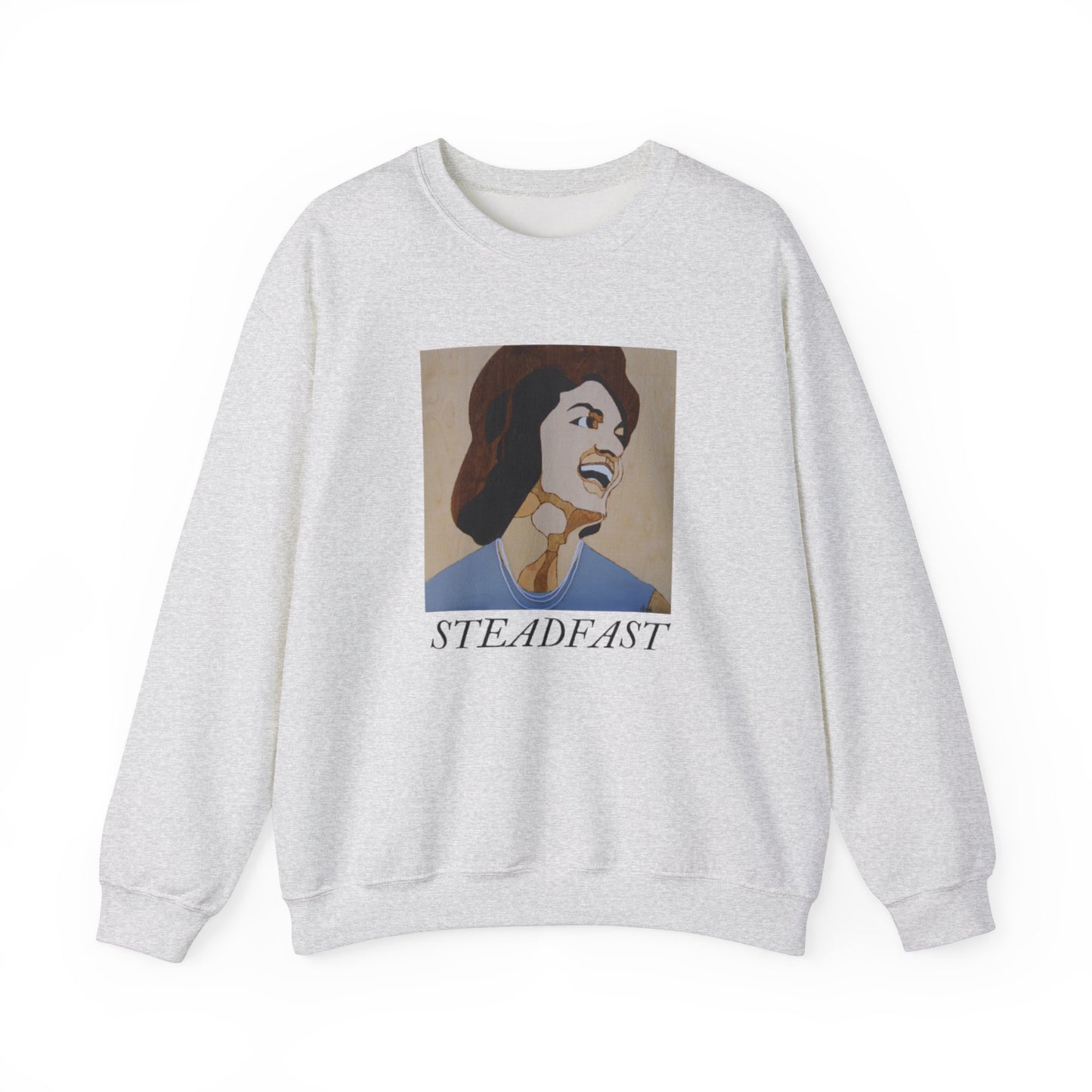 Steadfast Unisex Crewneck Sweatshirt, Inspirational Gift, Everyday Comfort Wear, Cozy Fashion, Motivational Apparel