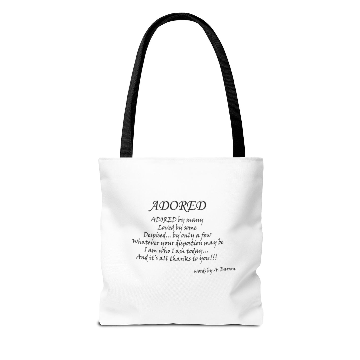 Elegant Art Tote Bag with Inspirational Quote Perfect for Everyday Use