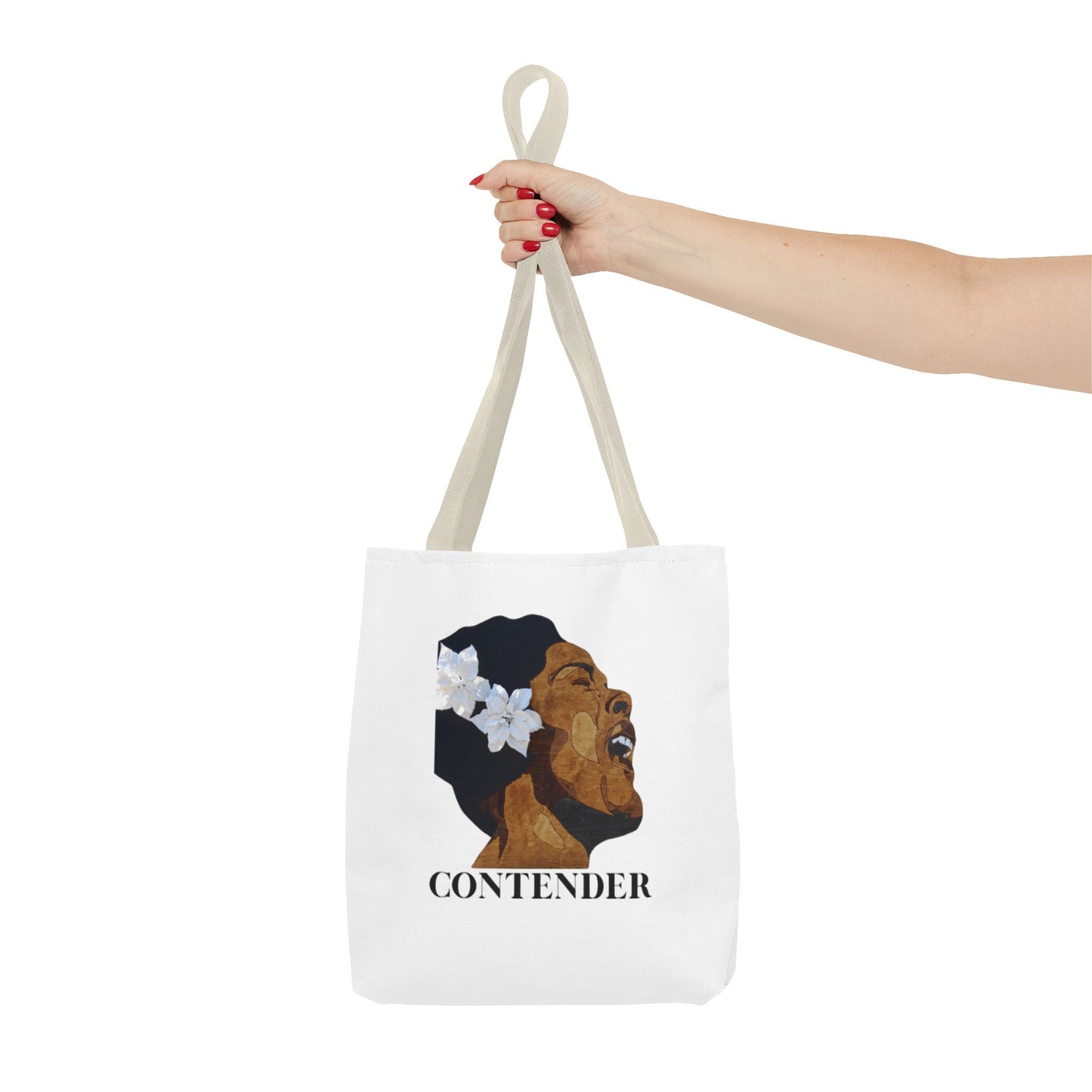 Empowering Tote Bag | Contender Design, Inspirational Gift, Black History Month, Affirmation, Eco-Friendly Shopping