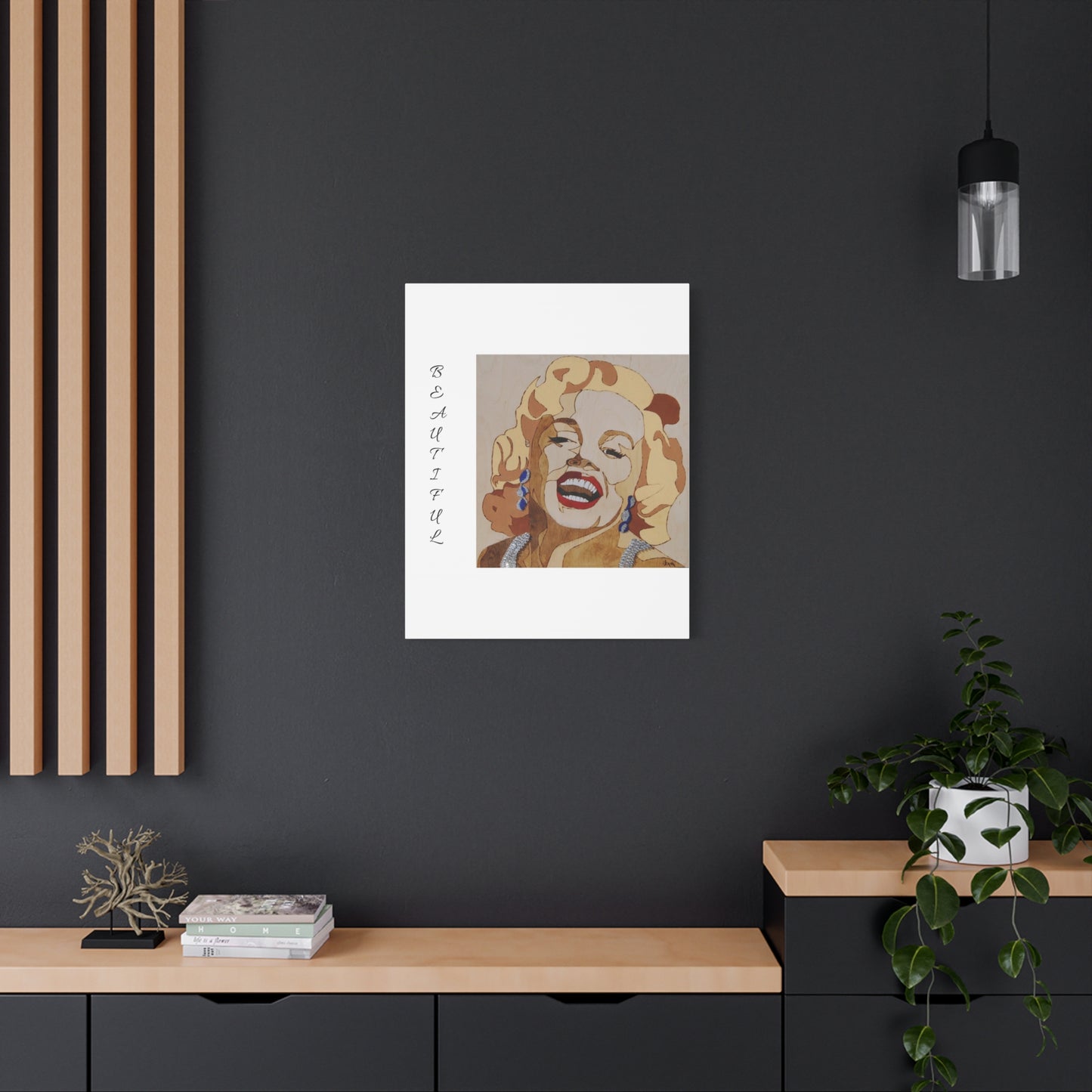 Marilyn Monroe Art Canvas - Stretched Wall Decor for Home & Office