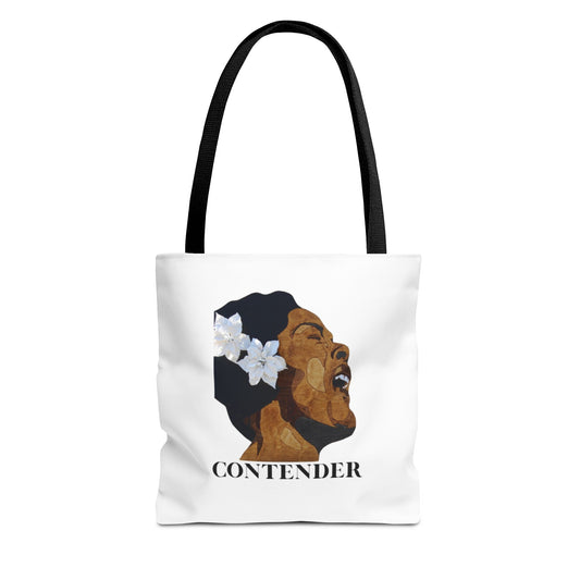 Empowering Tote Bag | Contender Design, Inspirational Gift, Black History Month, Affirmation, Eco-Friendly Shopping