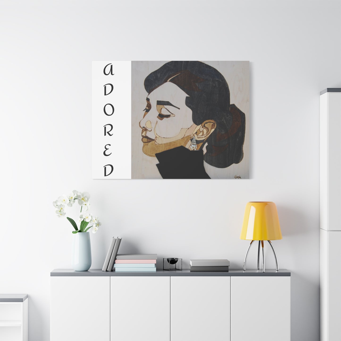 "Adored"Canvas Art – Stylish Portrait of a Woman