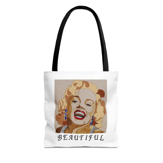 Marilyn Monroe Tote Bag, Inspirational Stylish Shopper, Gift for Her, Vintage Art Bag, Eco-Friendly Grocery Tote, Beautiful Design
