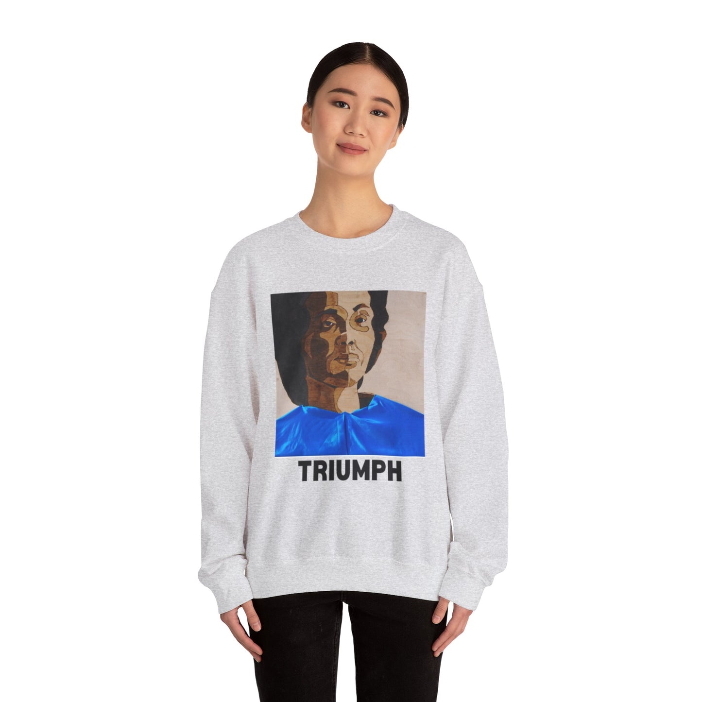 Triumph Crewneck Sweatshirt - Empowerment, Unisex Apparel, Motivational Gift, Cozy Fashion, Everyday Comfort