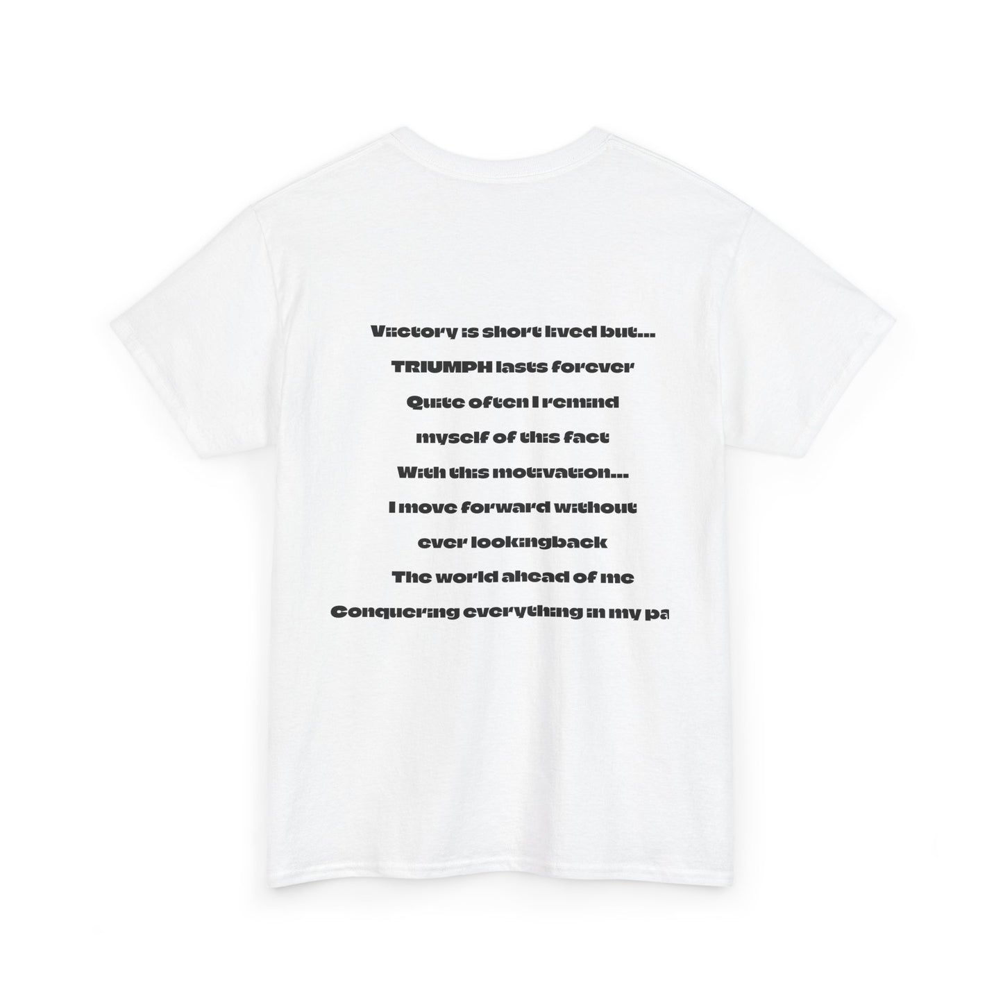 Inspirational Triumph T-Shirt, Unisex Heavy Cotton Tee, Motivational Apparel, Graphic Tee, Perfect for Activism and Celebrations