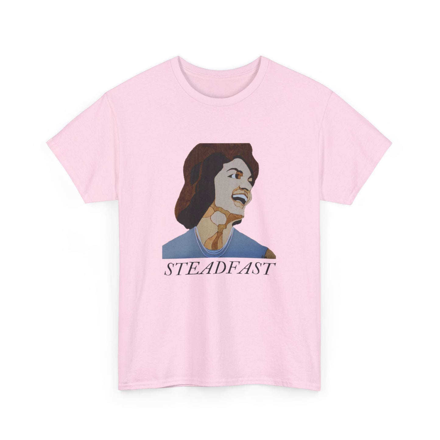 Inspirational Unisex Heavy Cotton Tee, STEADFAST Graphic T-Shirt, Motivation Shirt, Gift for Her, Everyday Wear, Casual Fashion