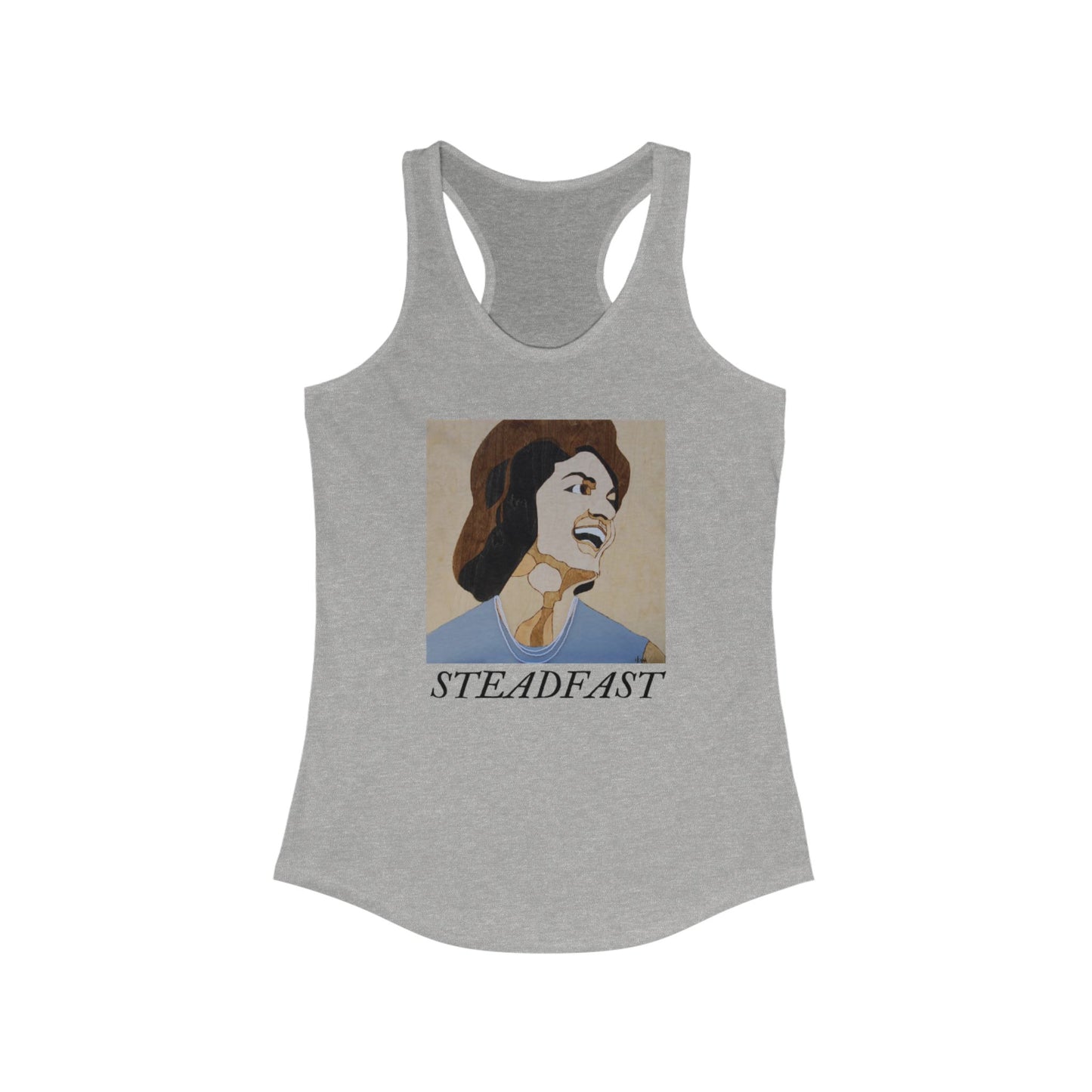 Steadfast Women's Racerback Tank, Motivational Workout Top, Gym Wear, Inspirational Fitness Shirt, Perfect Gift for Her