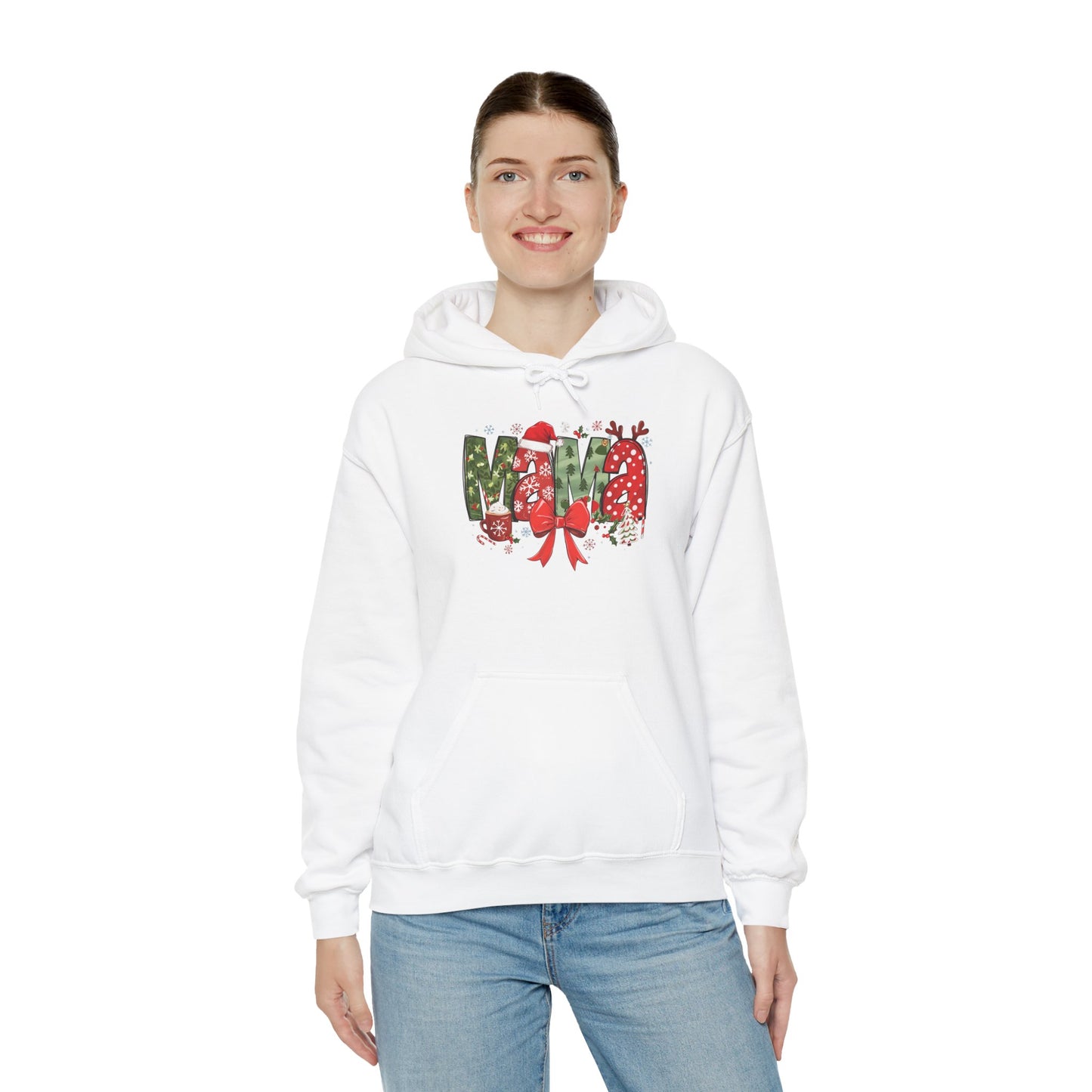 Festive Merry Sweatshirt - Unisex Heavy Blend™ Hoodie for Holiday Cheer - Ileana Marie Designs