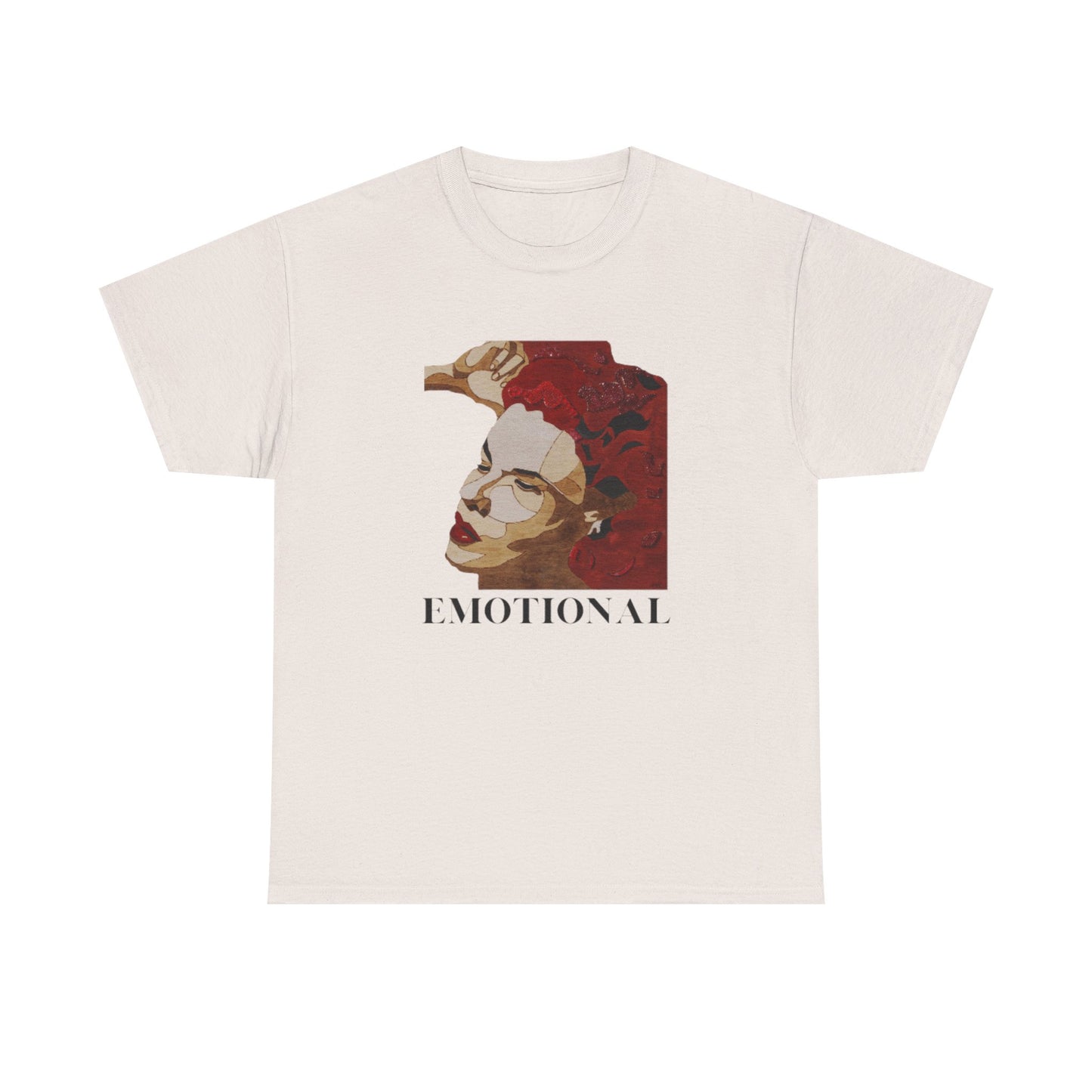 Emotional Art Unisex Heavy Cotton Tee, Graphic Tee, Expressive Shirt, Gift for Artists, Casual Wear, Statement Fashion