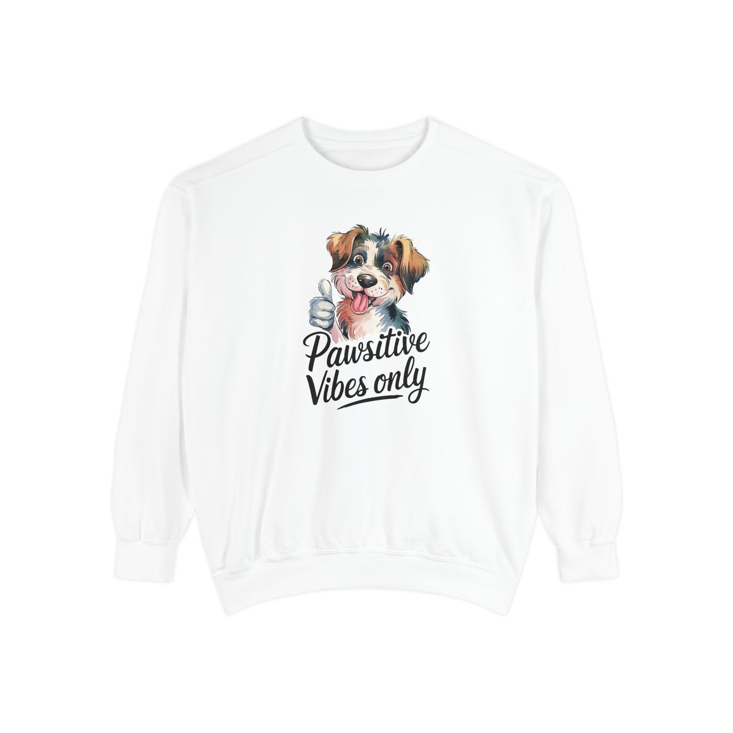 Pawsitive Vibes Only Unisex Sweatshirt - Cozy Dog Lover Pullover for Casual Days - Ileana Marie Designs