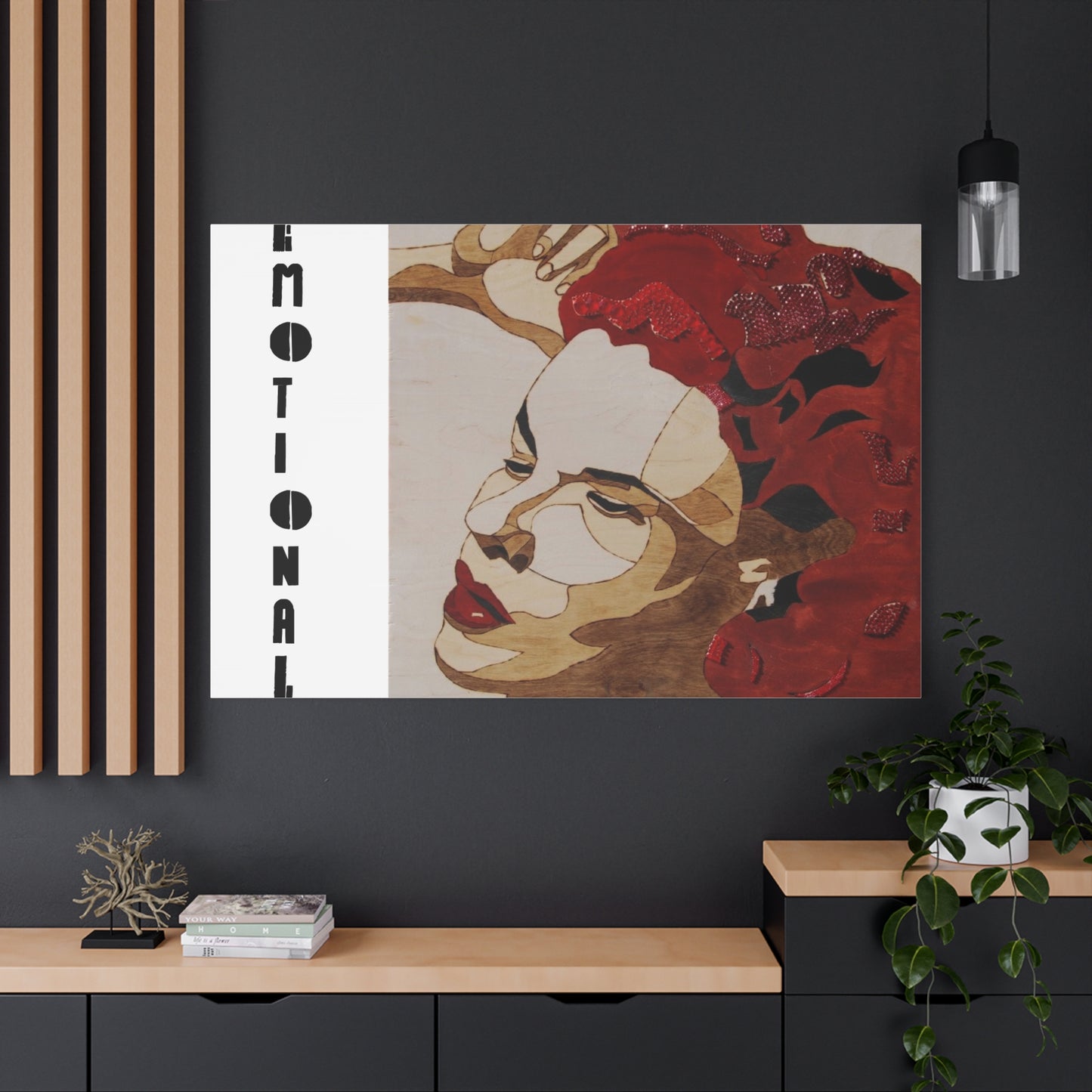 "Emotional" Canvas, Stretched, 1.25"