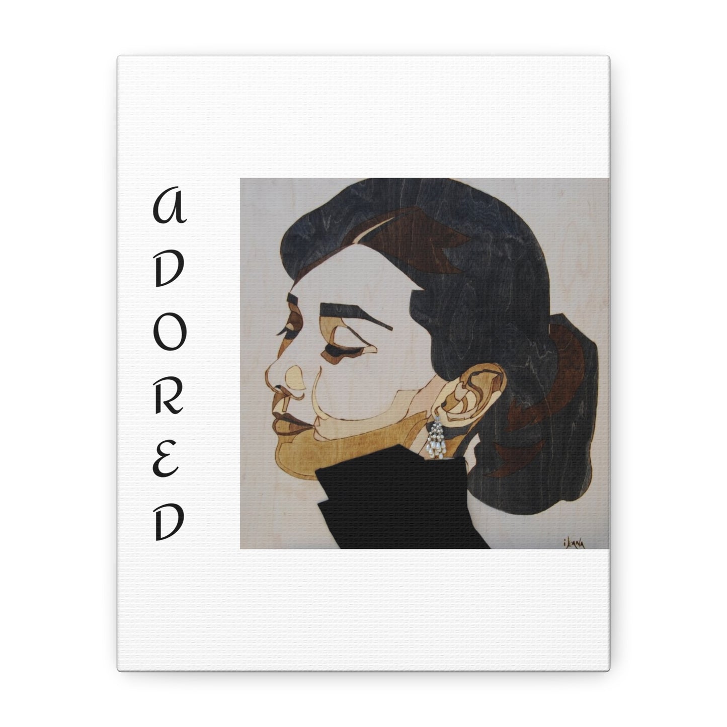 "Adored"Canvas Art – Stylish Portrait of a Woman