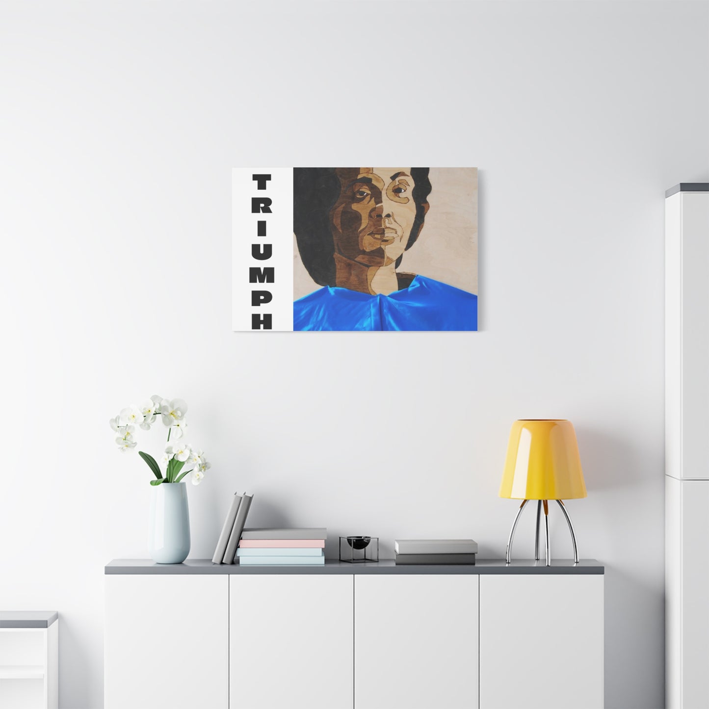Artistic Canvas Wall Art - Stretched Matte Print of Iconic Portrait