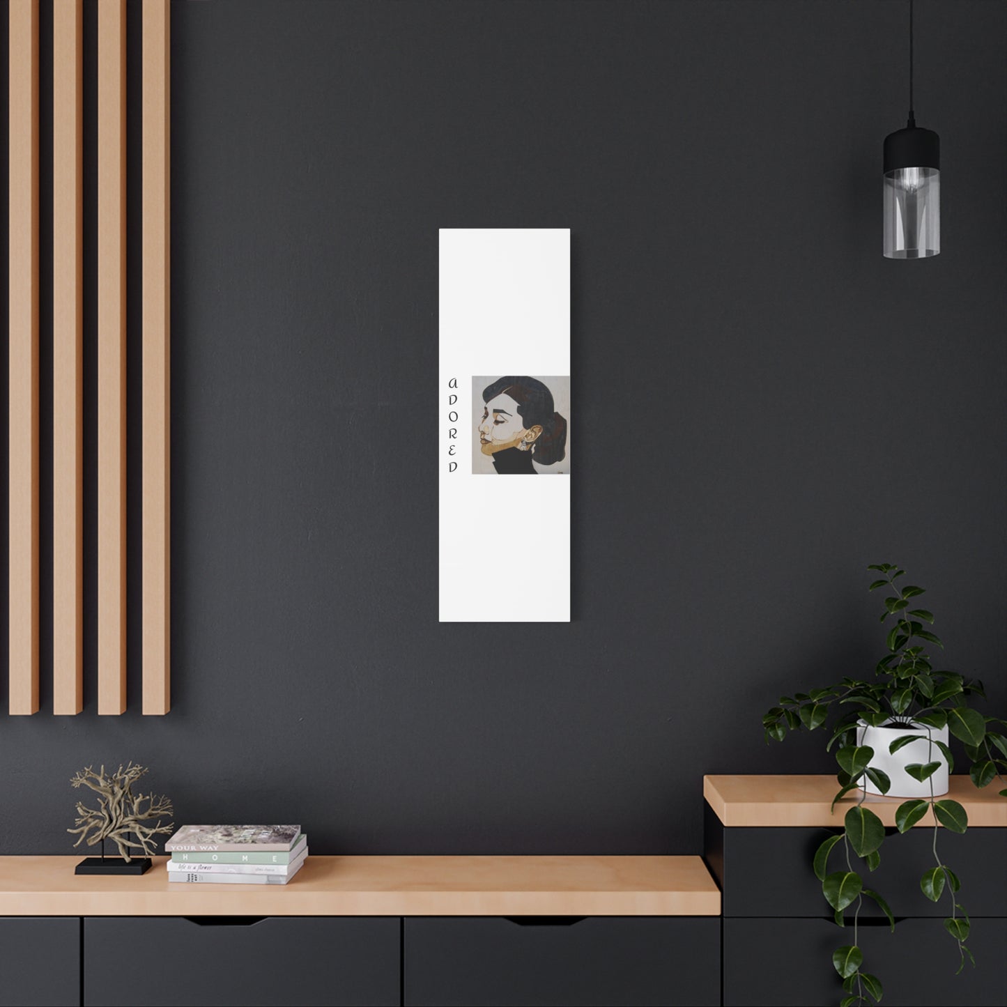 "Adored"Canvas Art – Stylish Portrait of a Woman