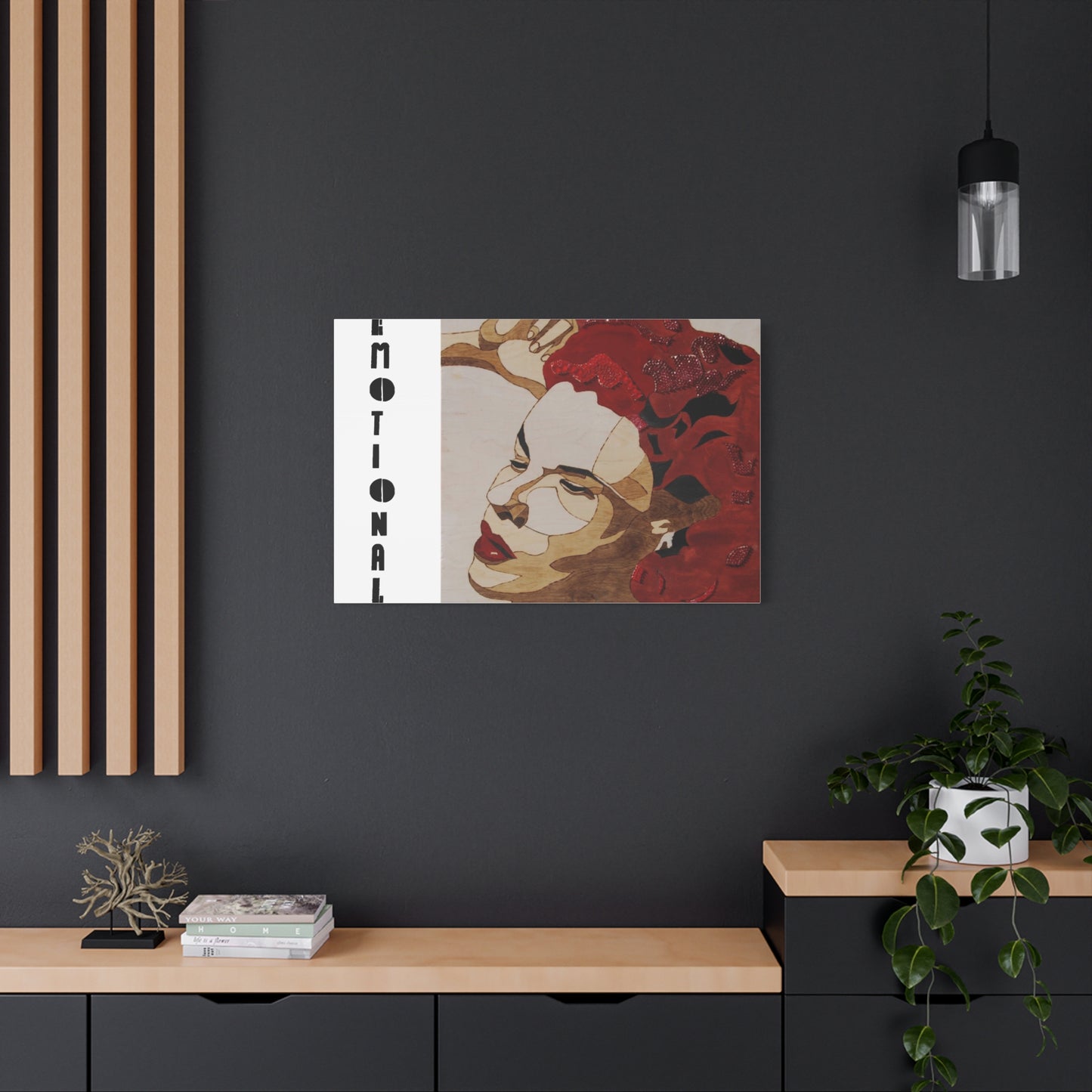 "Emotional" Canvas, Stretched, 1.25"