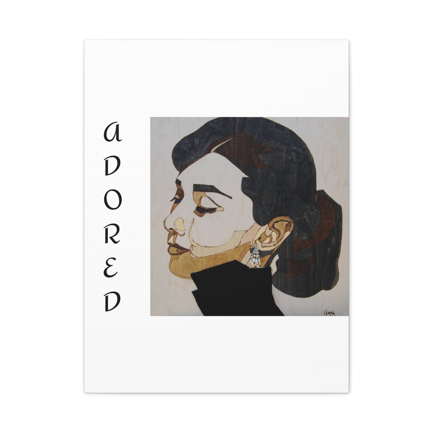 "Adored"Canvas Art – Stylish Portrait of a Woman