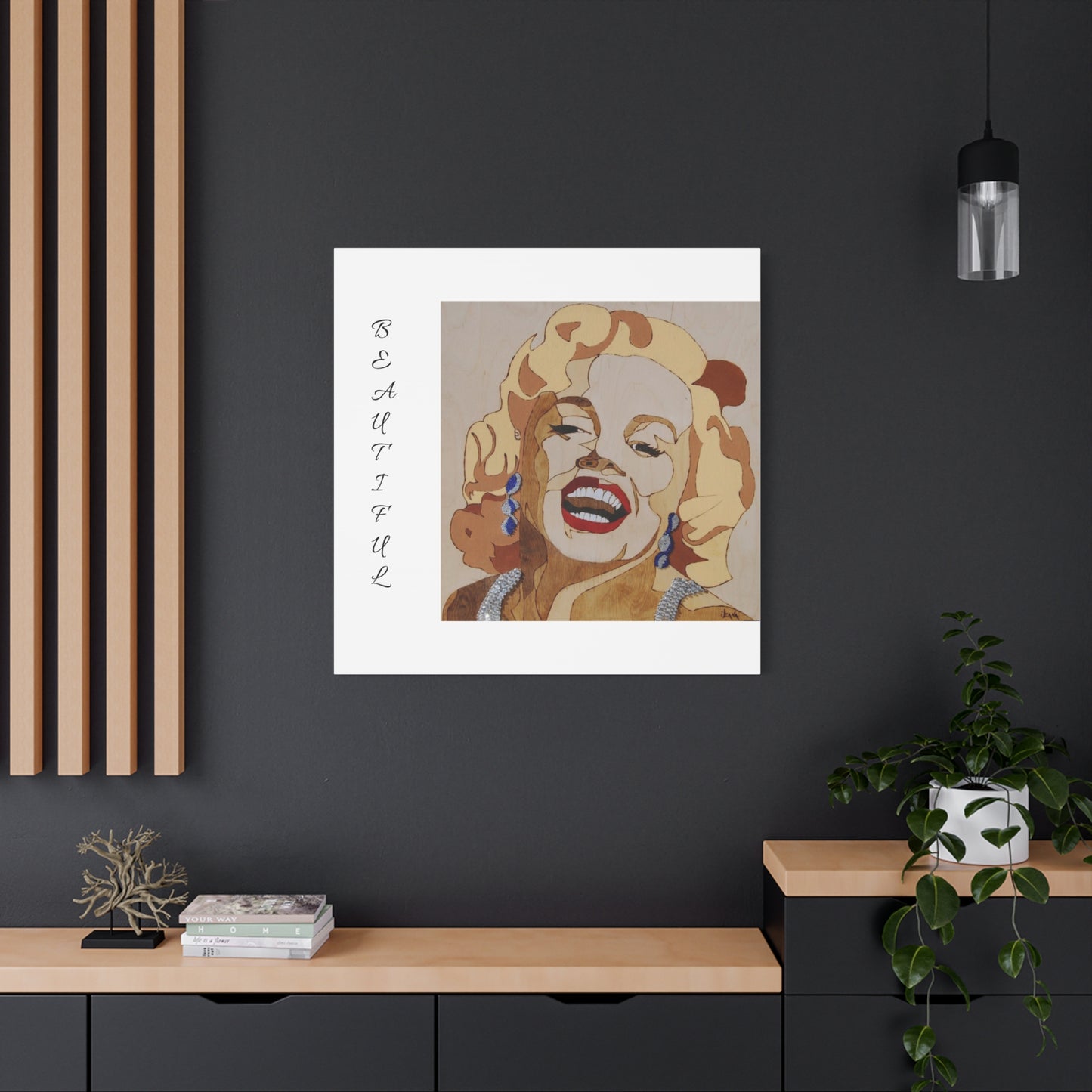 Marilyn Monroe Art Canvas - Stretched Wall Decor for Home & Office