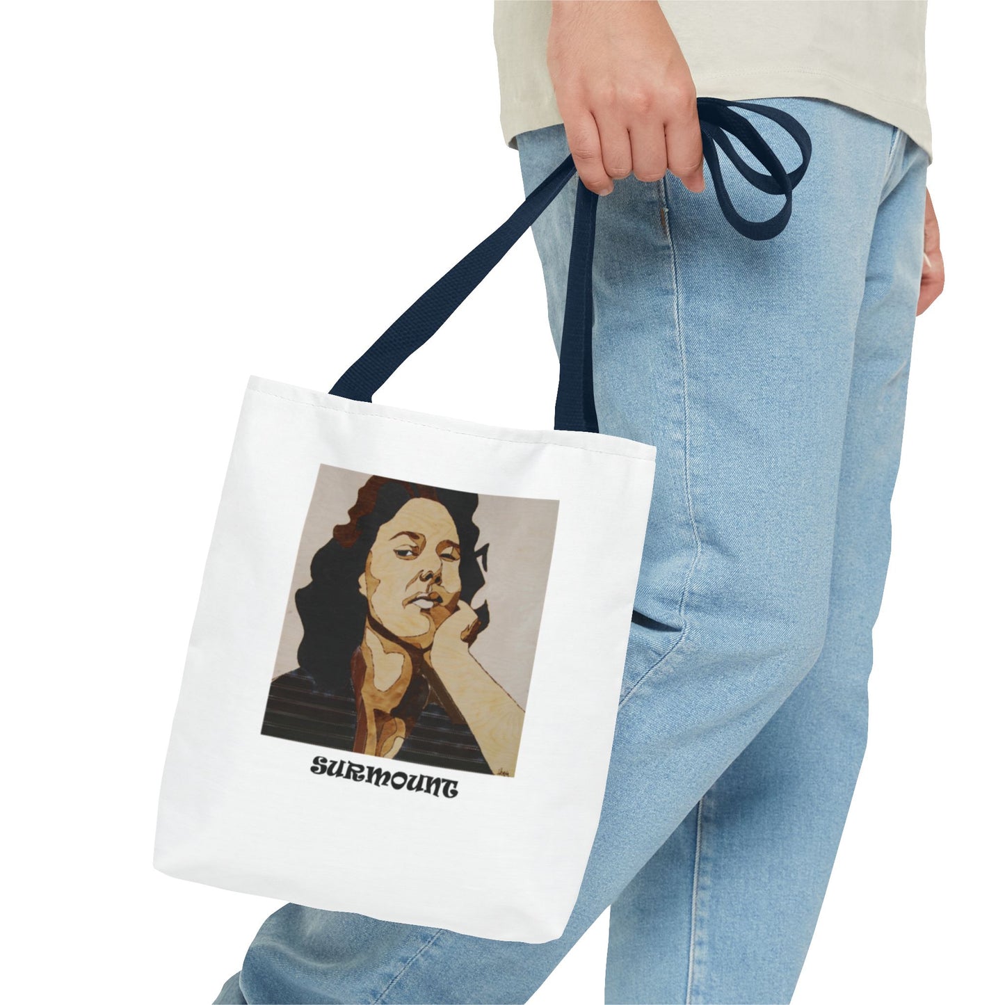 Empowering Tote Bag - Unique Art Print, Gift for Women, Confidence Bag, Everyday Use, Motivational Tote, Fashion Accessory