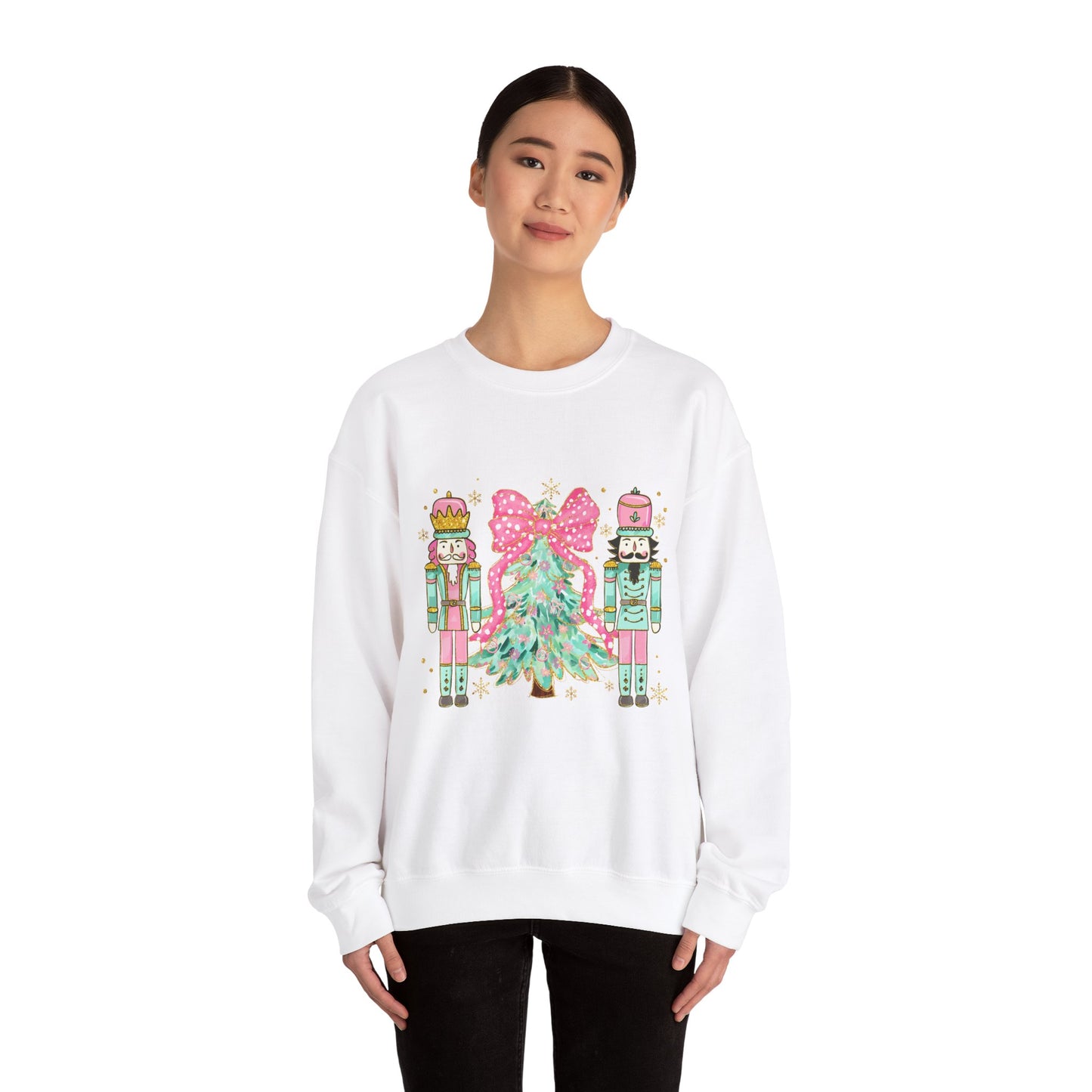 Christmas Nutcracker Crewneck Sweatshirt - Unisex Heavy Blend™ - Ileana Marie Designs