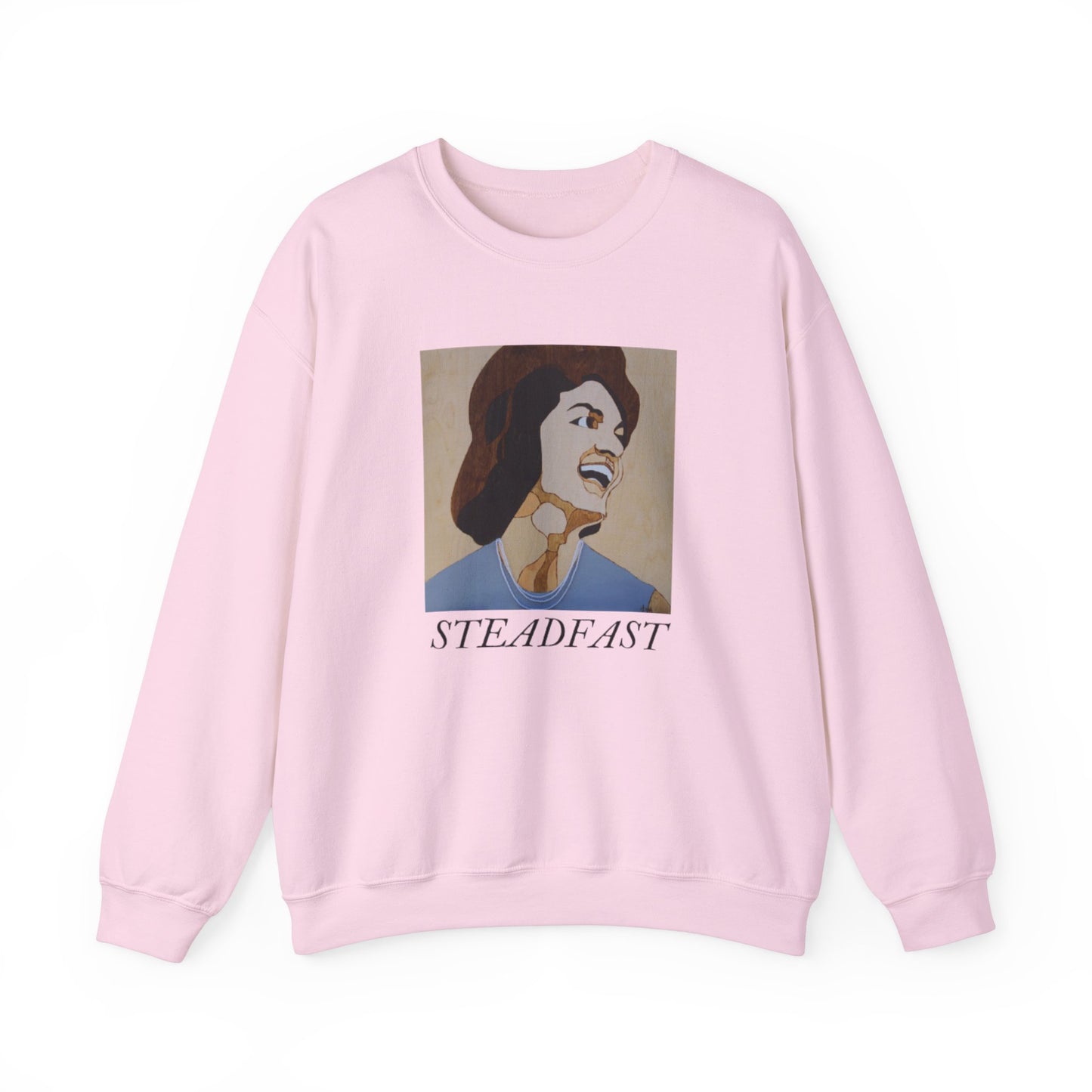 Steadfast Unisex Crewneck Sweatshirt, Inspirational Gift, Everyday Comfort Wear, Cozy Fashion, Motivational Apparel