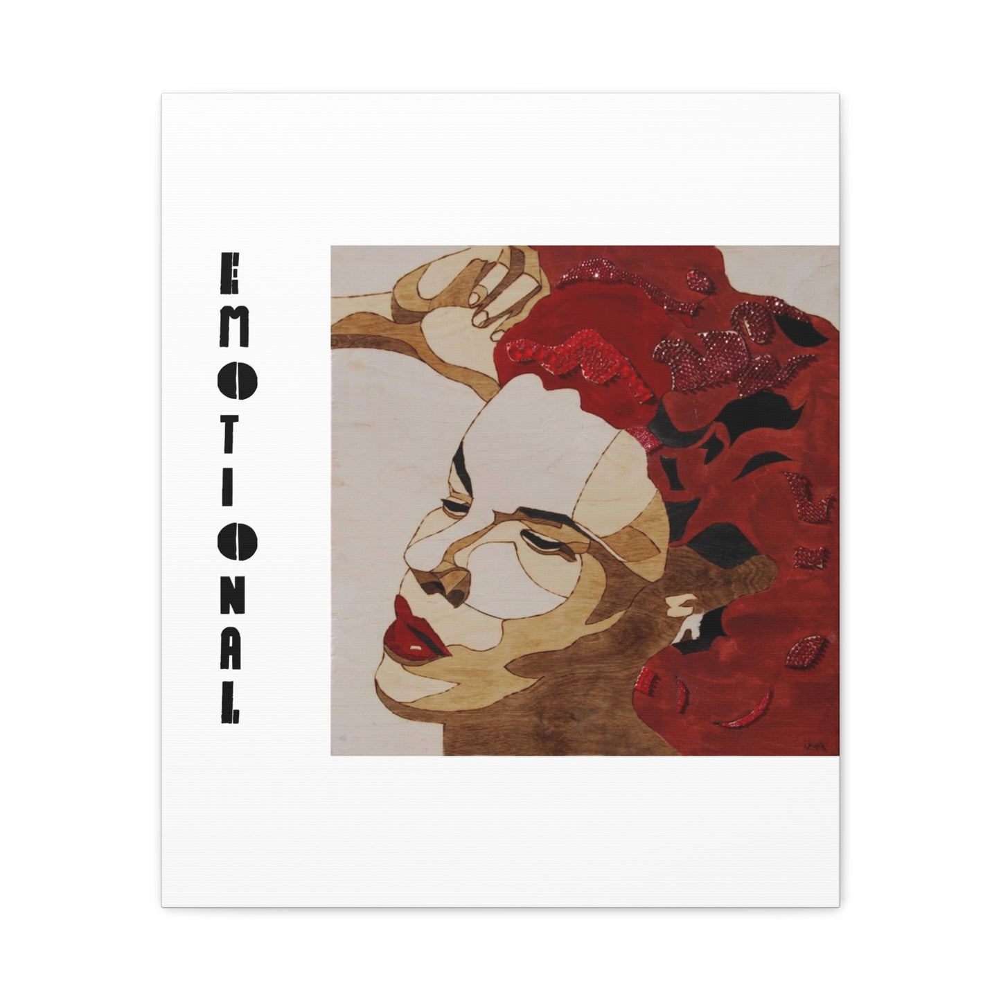 "Emotional" Canvas, Stretched, 1.25"