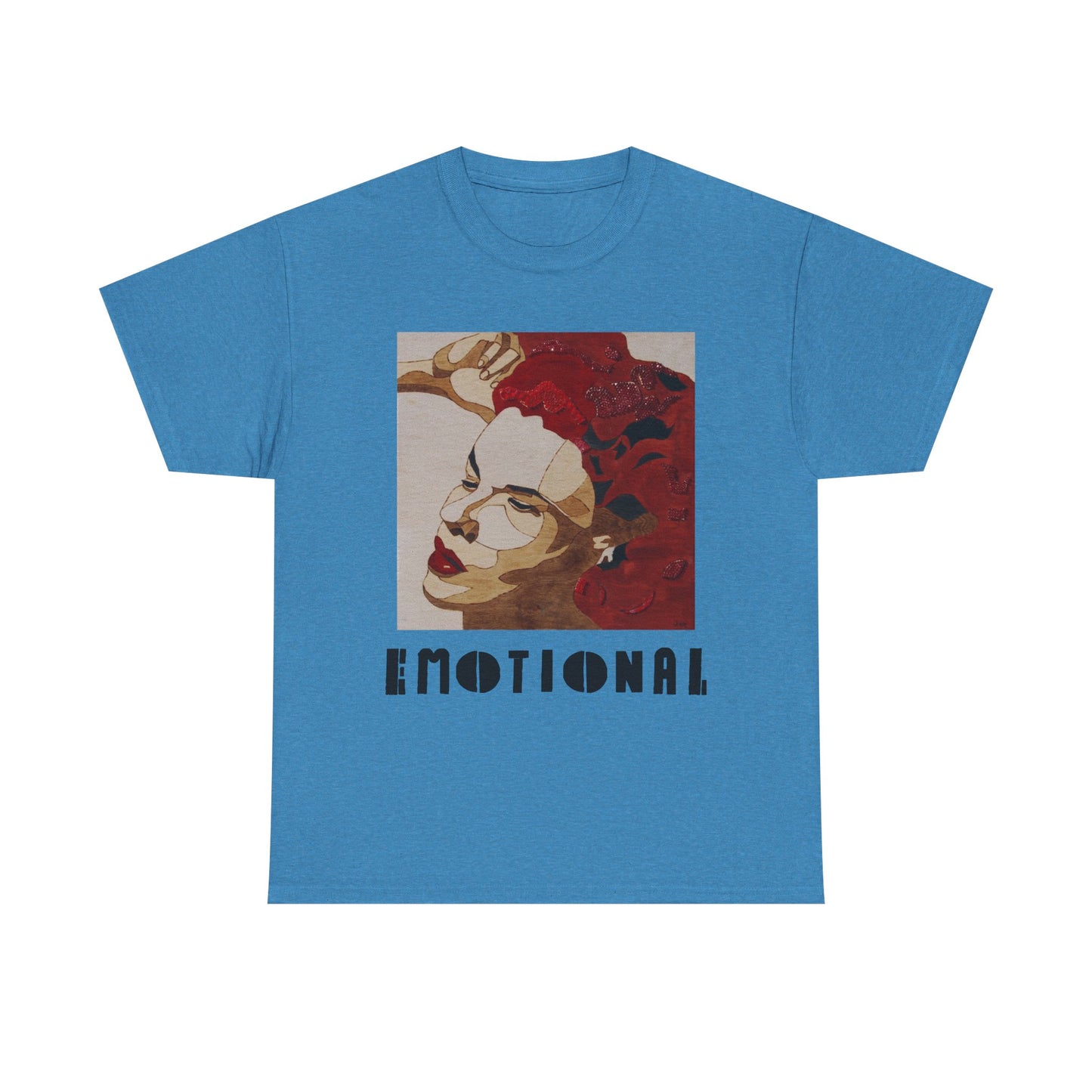 Emotional Art Unisex Heavy Cotton Tee | Aesthetic Shirt, Soft Graphic Tee, Casual Wear, Gift for Art Lovers, Unique Expression