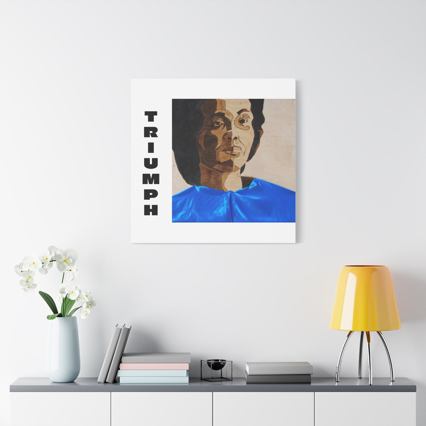 Artistic Canvas Wall Art - Stretched Matte Print of Iconic Portrait