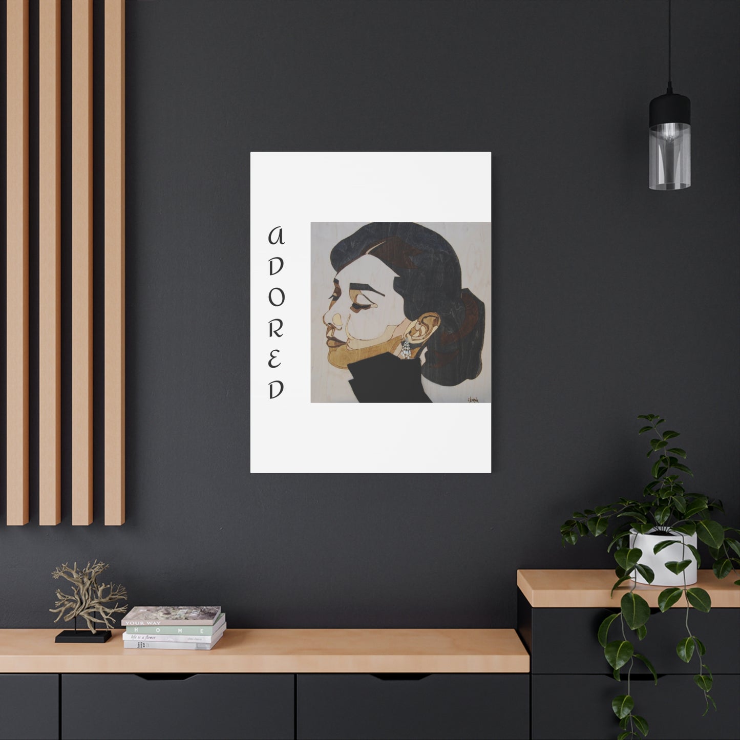 "Adored"Canvas Art – Stylish Portrait of a Woman