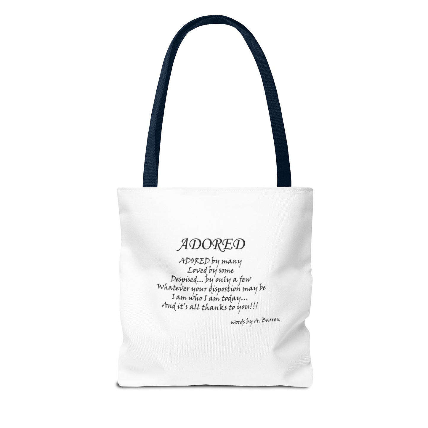 Elegant Art Tote Bag with Inspirational Quote Perfect for Everyday Use