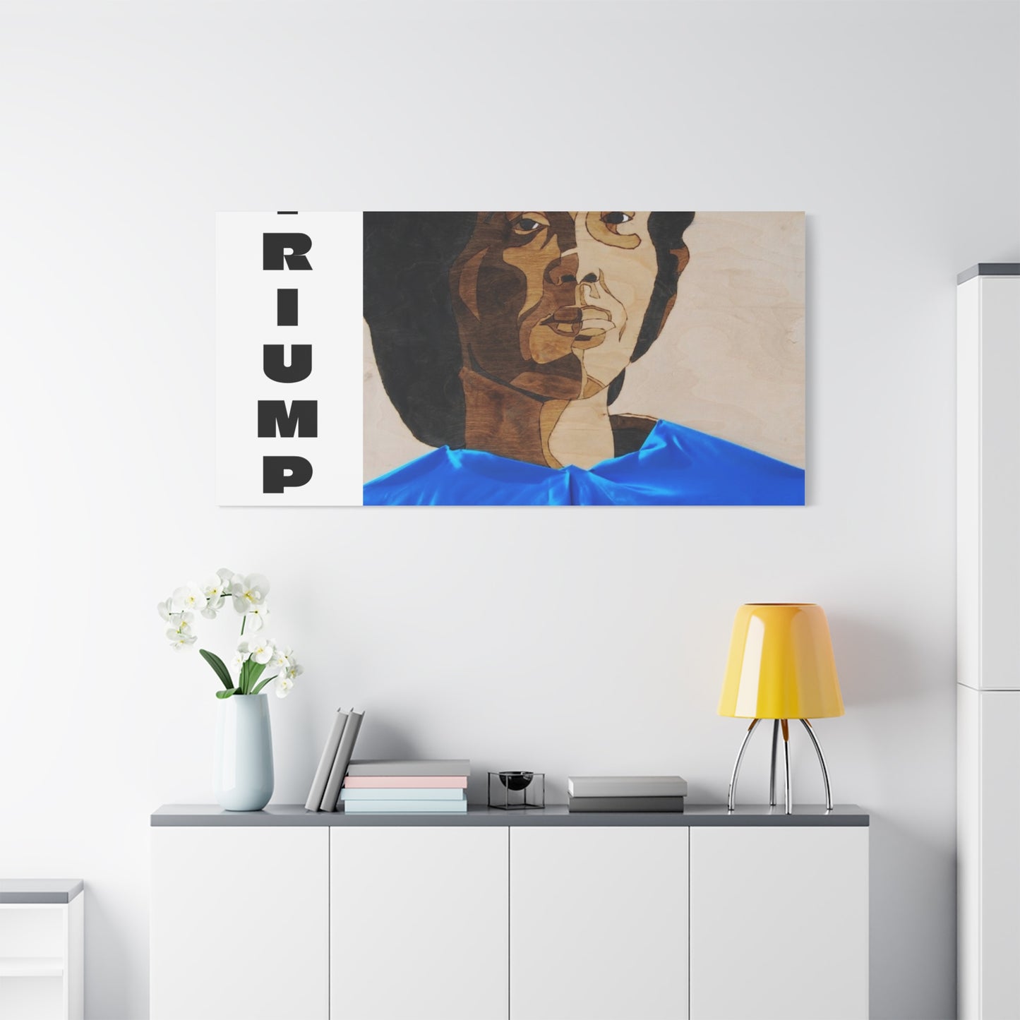 Artistic Canvas Wall Art - Stretched Matte Print of Iconic Portrait