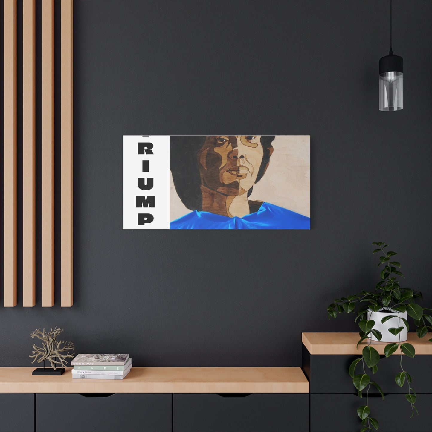 Artistic Canvas Wall Art - Stretched Matte Print of Iconic Portrait