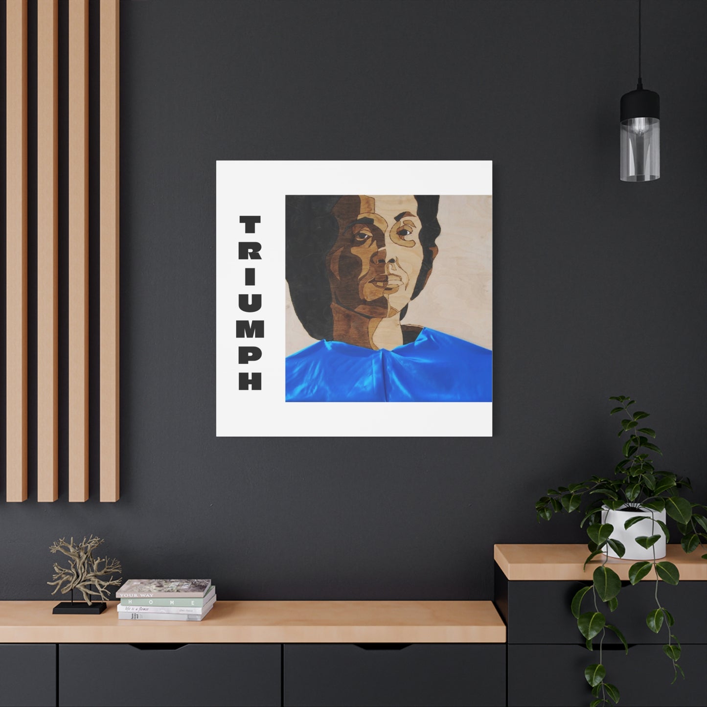 Artistic Canvas Wall Art - Stretched Matte Print of Iconic Portrait