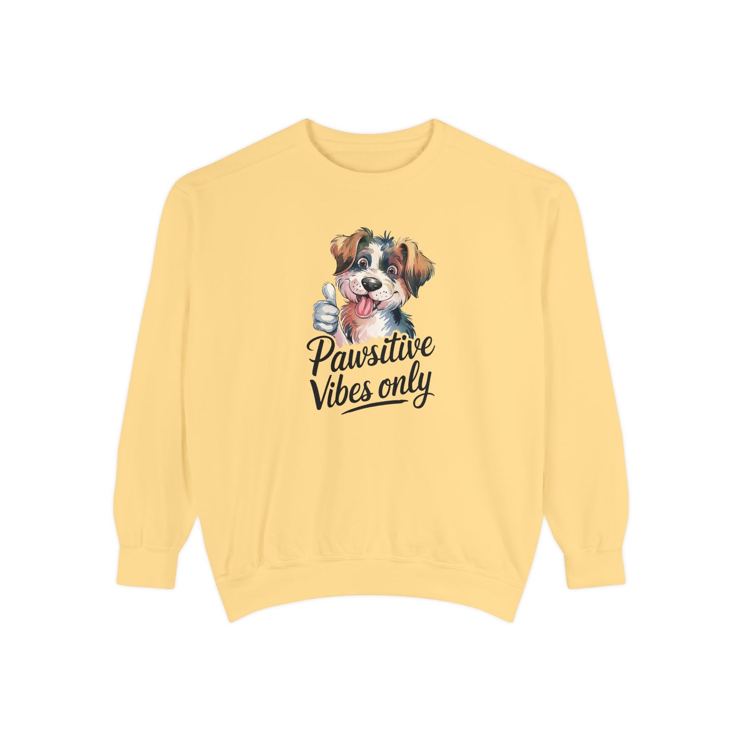 Pawsitive Vibes Only Unisex Sweatshirt - Cozy Dog Lover Pullover for Casual Days - Ileana Marie Designs