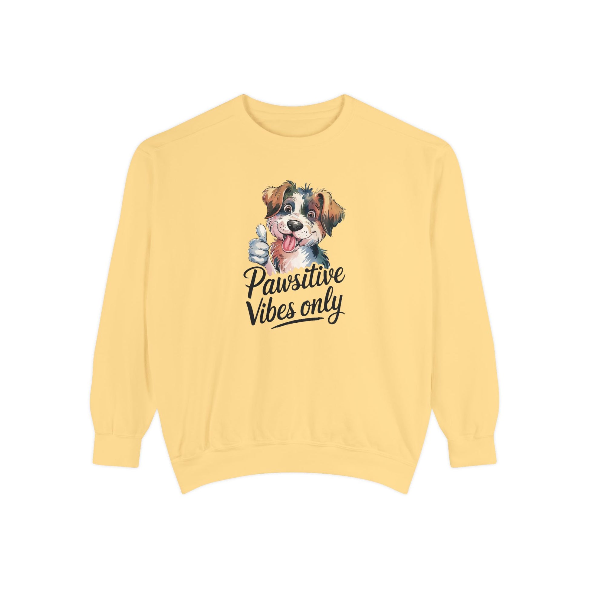 Pawsitive Vibes Only Unisex Sweatshirt - Cozy Dog Lover Pullover for Casual Days - Ileana Marie Designs