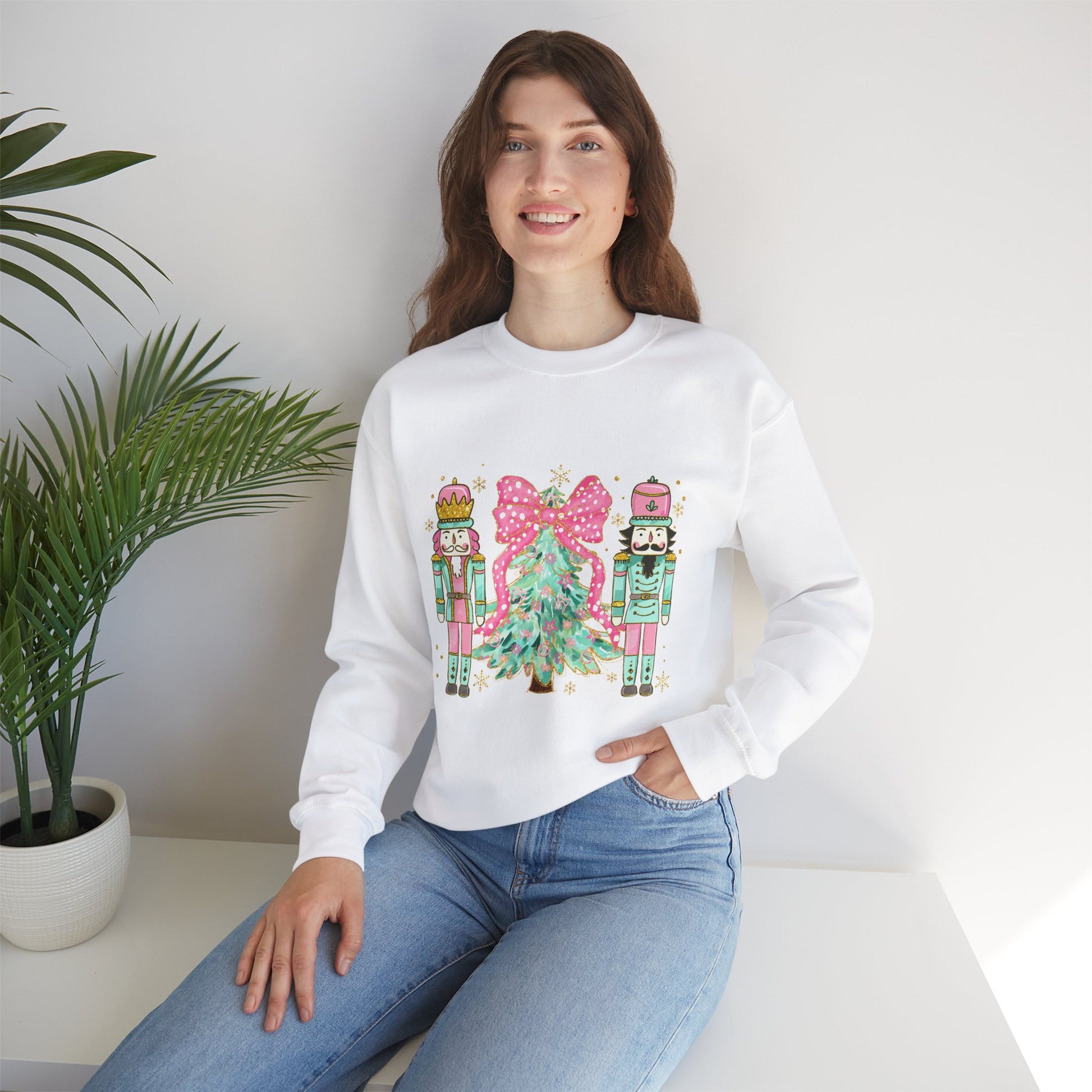 Christmas Nutcracker Crewneck Sweatshirt - Unisex Heavy Blend™ - Ileana Marie Designs