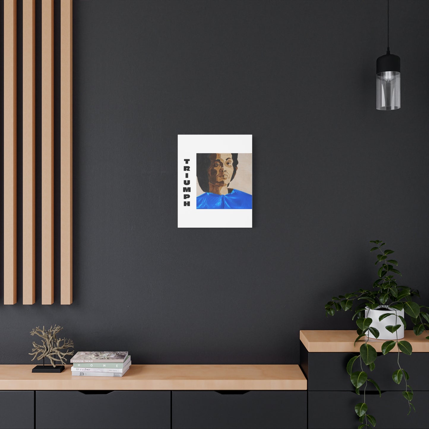 Artistic Canvas Wall Art - Stretched Matte Print of Iconic Portrait