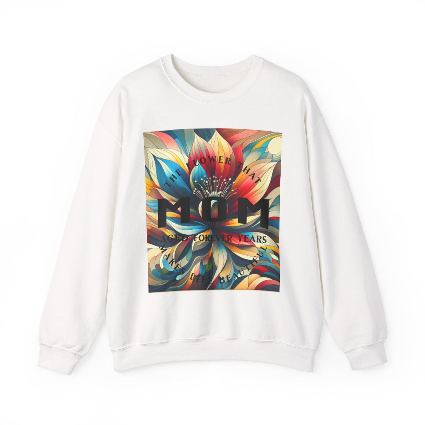 "The Flower" Mom Crewneck Sweatshirt - Perfect Gift for Mother's Day