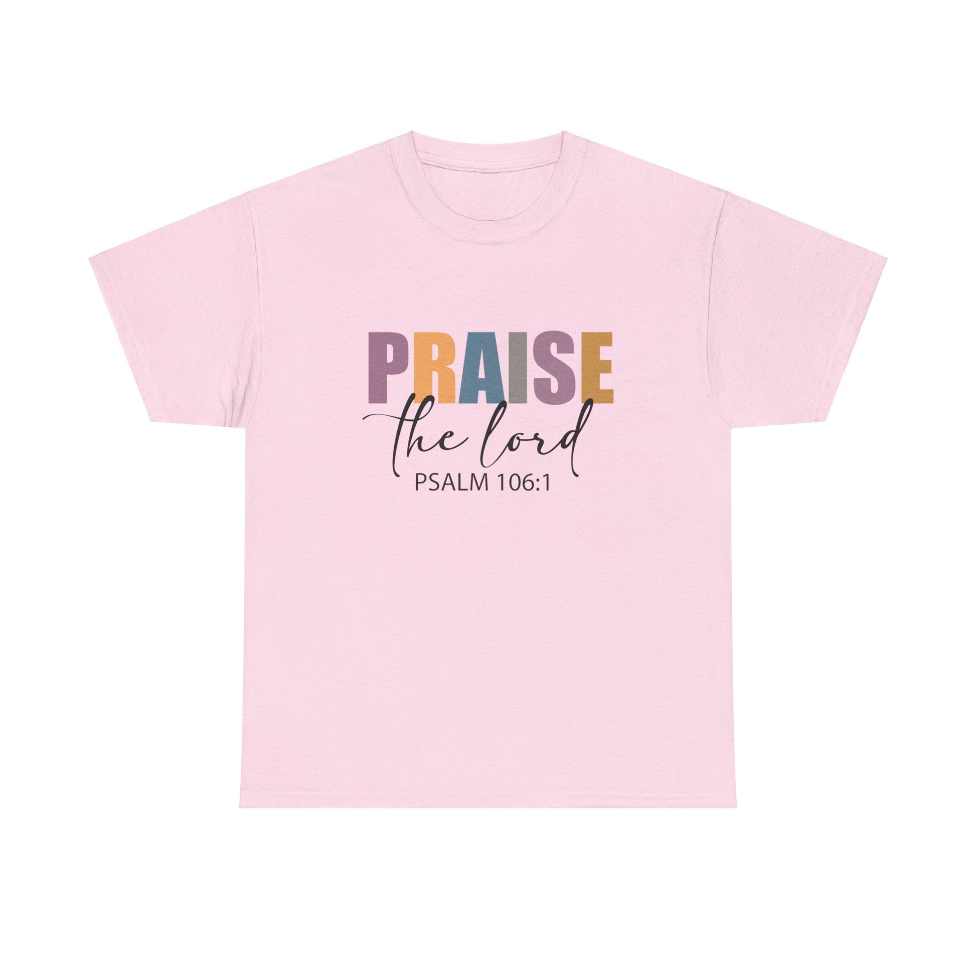 Praise the Lord Unisex Heavy Cotton Tee - Faith Inspired Apparel - Ileana Marie Designs