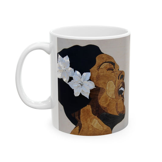 "Contender", Billie Holiday, Loved & Self-Discovery Quote, Inspirational Ceramic Mug