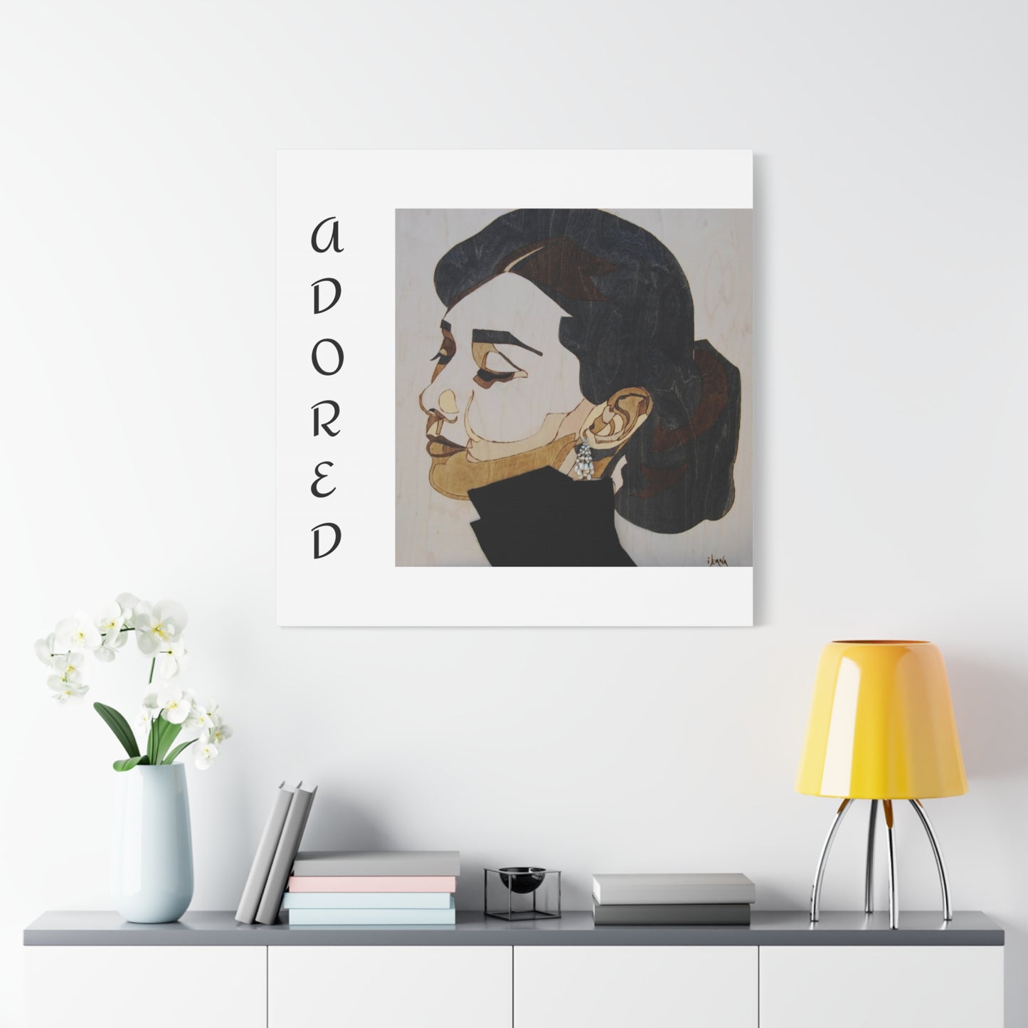 "Adored"Canvas Art – Stylish Portrait of a Woman